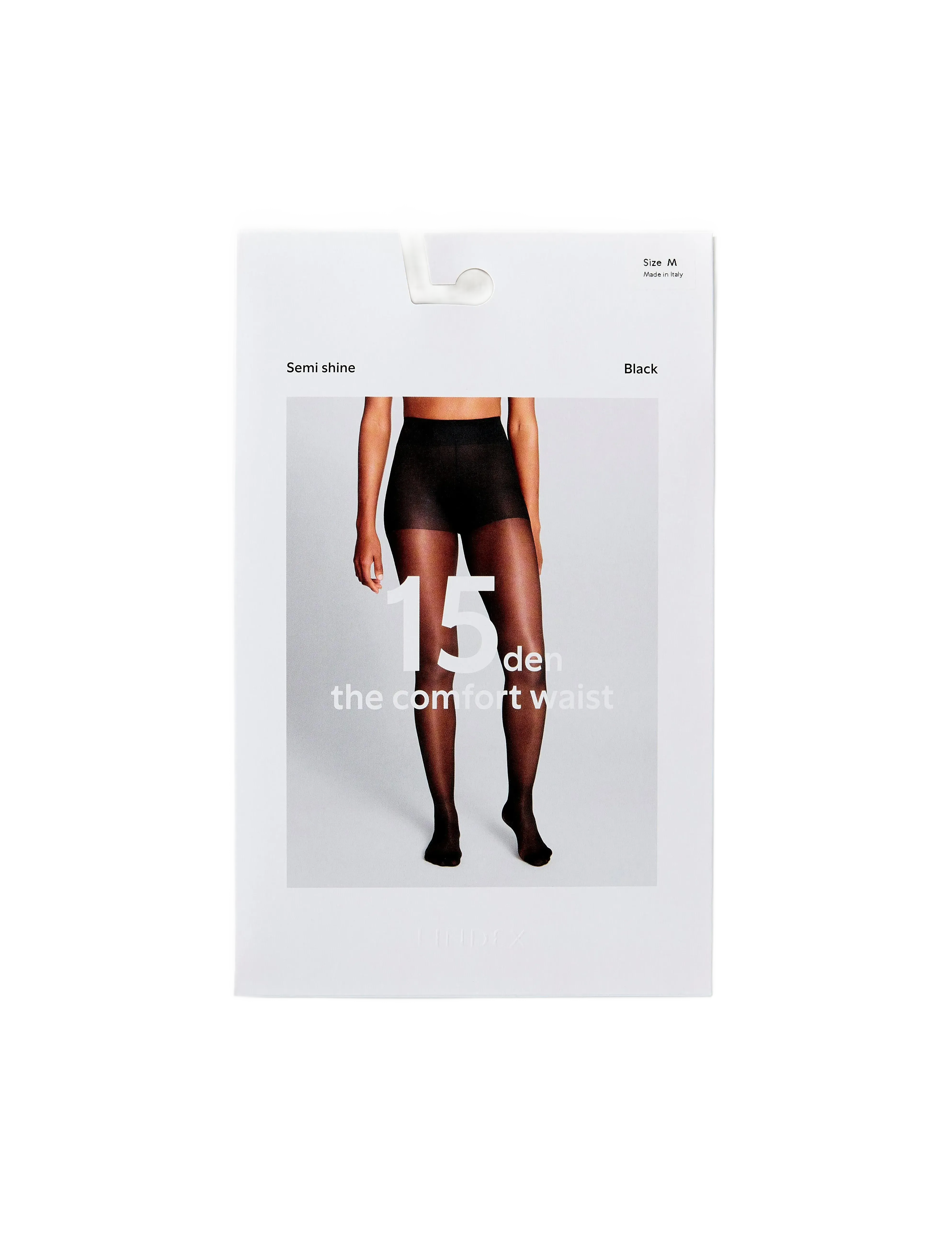 Lindex - Comfort waist semi shine tights 15 denier - besondere anlässe - black - 5
