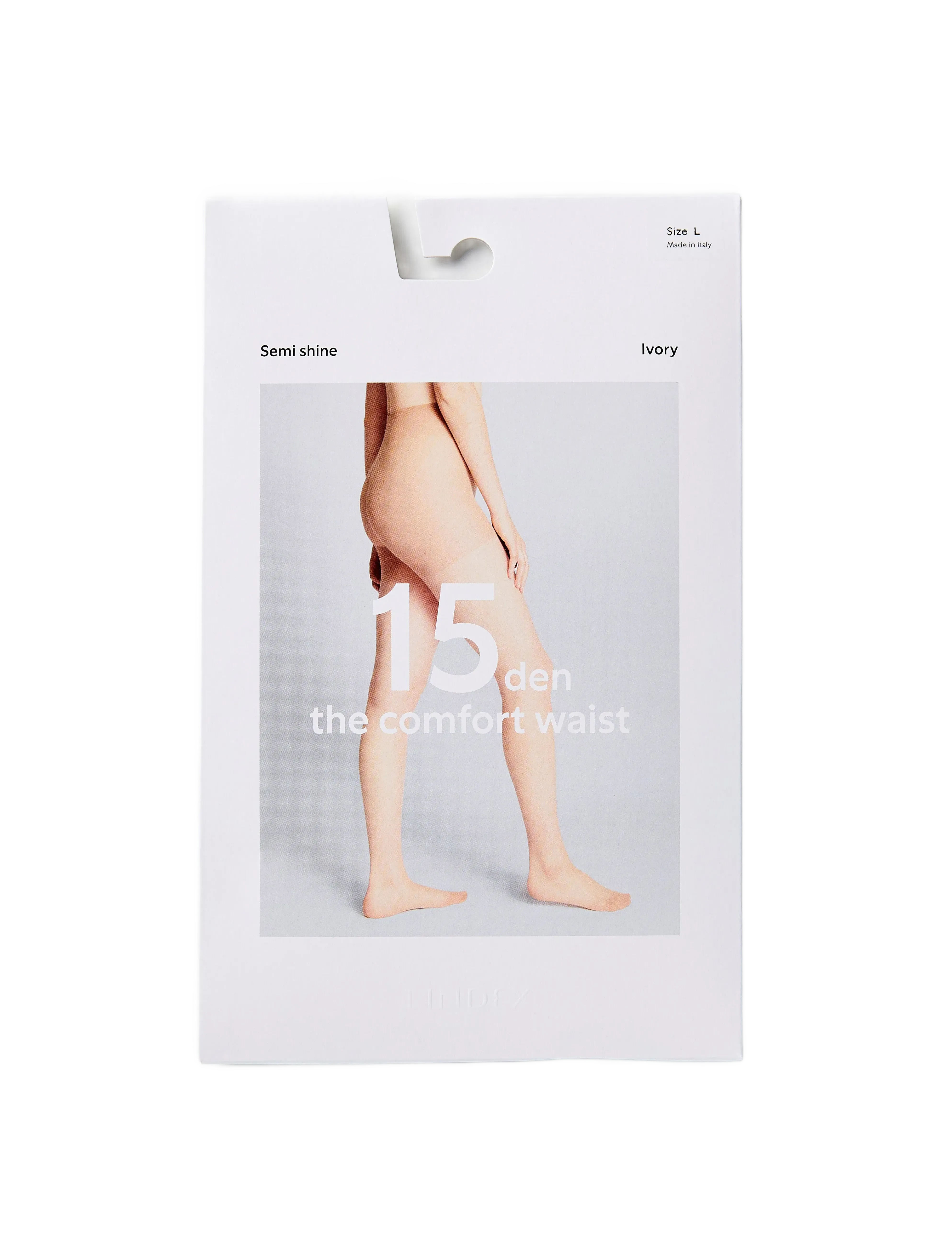 Lindex - Comfort waist semi shine tights 15 denier - særlige begivenheder - ivory - 5