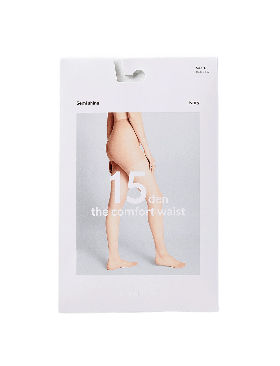 Lindex - Comfort waist semi shine tights 15 denier - erilised sündmused - ivory - 5