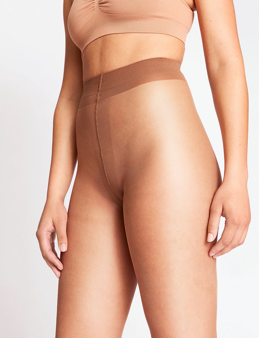 Lindex - Shiny tights 15 denier - særlige begivenheder - beige - 5
