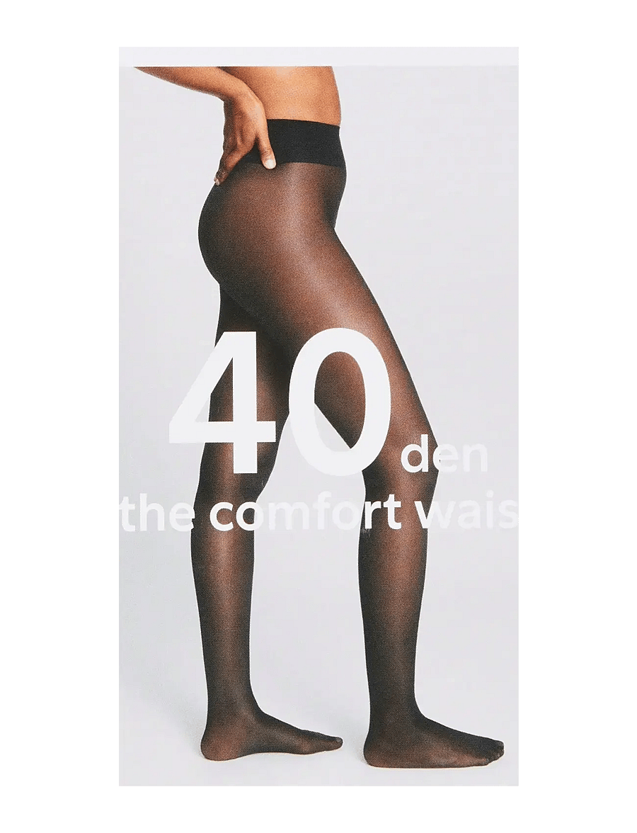 Lindex - Tights 40 den The comfort wais - erilised sündmused - black - 3