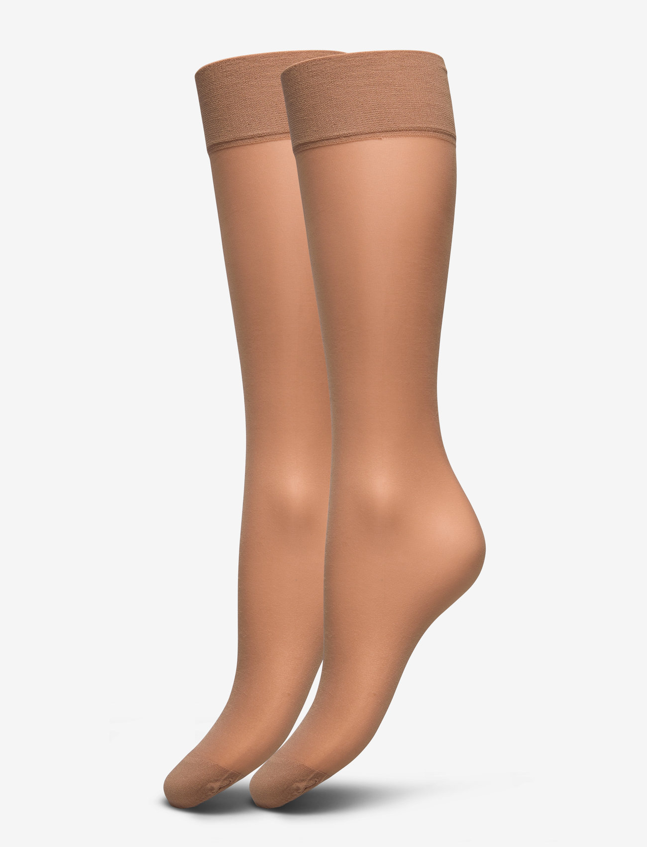 Lindex - Knee high 20 den 2 p The comfo - knæstrømper - beige - 1