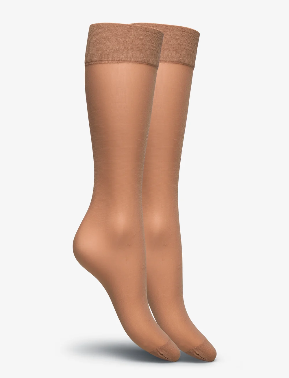 Lindex - Knee high 20 den 2 p The comfo - knæstrømper - beige - 5