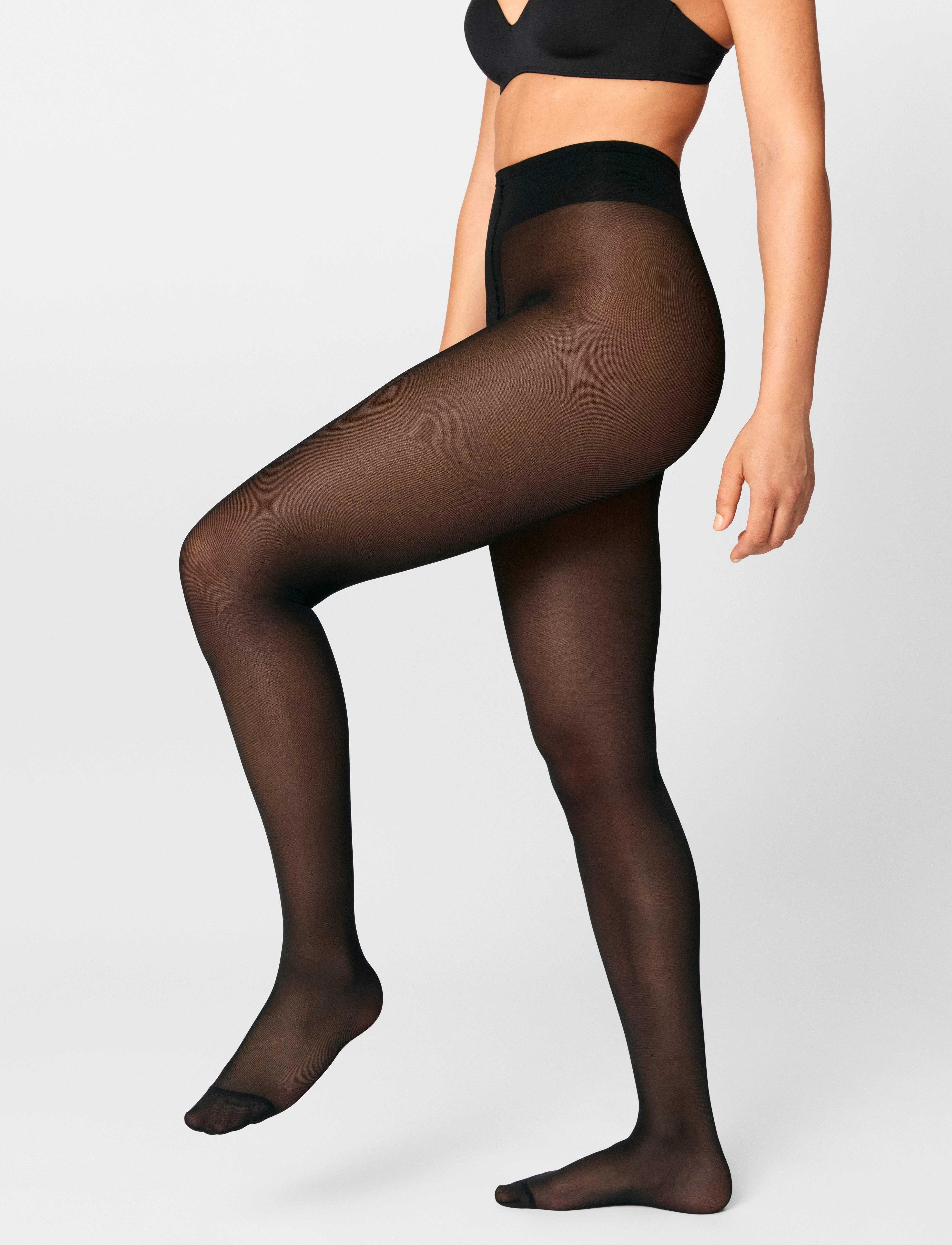 Lindex Support Tights 70 Denier, L, Black, Lingeri > Strømpebukser & Leggings, Dame