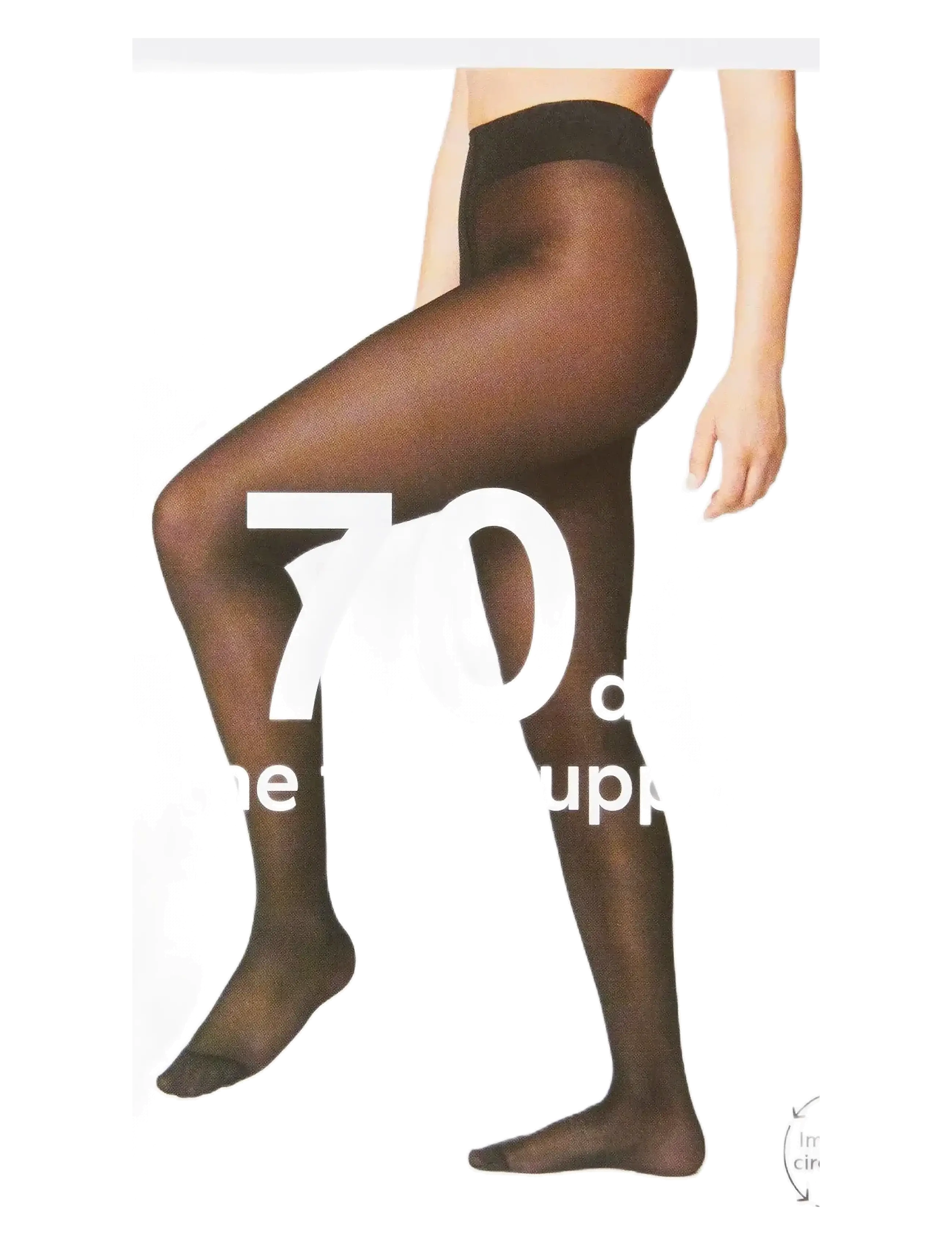 Lindex - Support tights 70 denier - besondere anlässe - black - 3