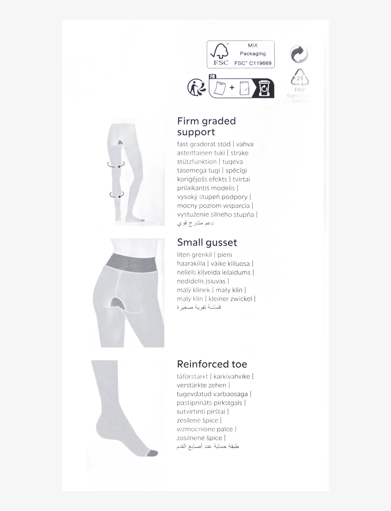 Lindex - Tights 70 den The firm support - besondere anlässe - black - 4