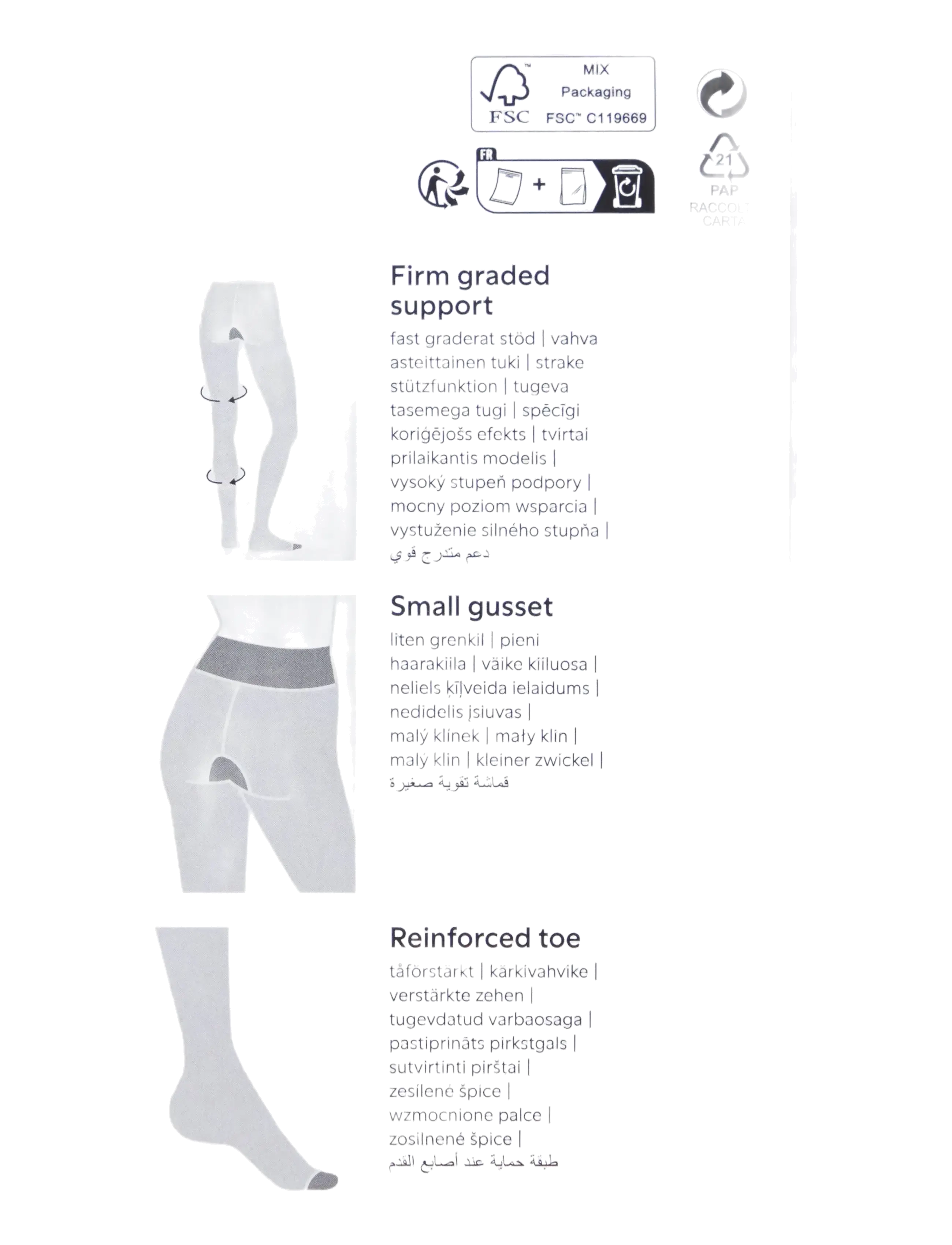 Lindex - Support tights 70 denier - besondere anlässe - black - 4