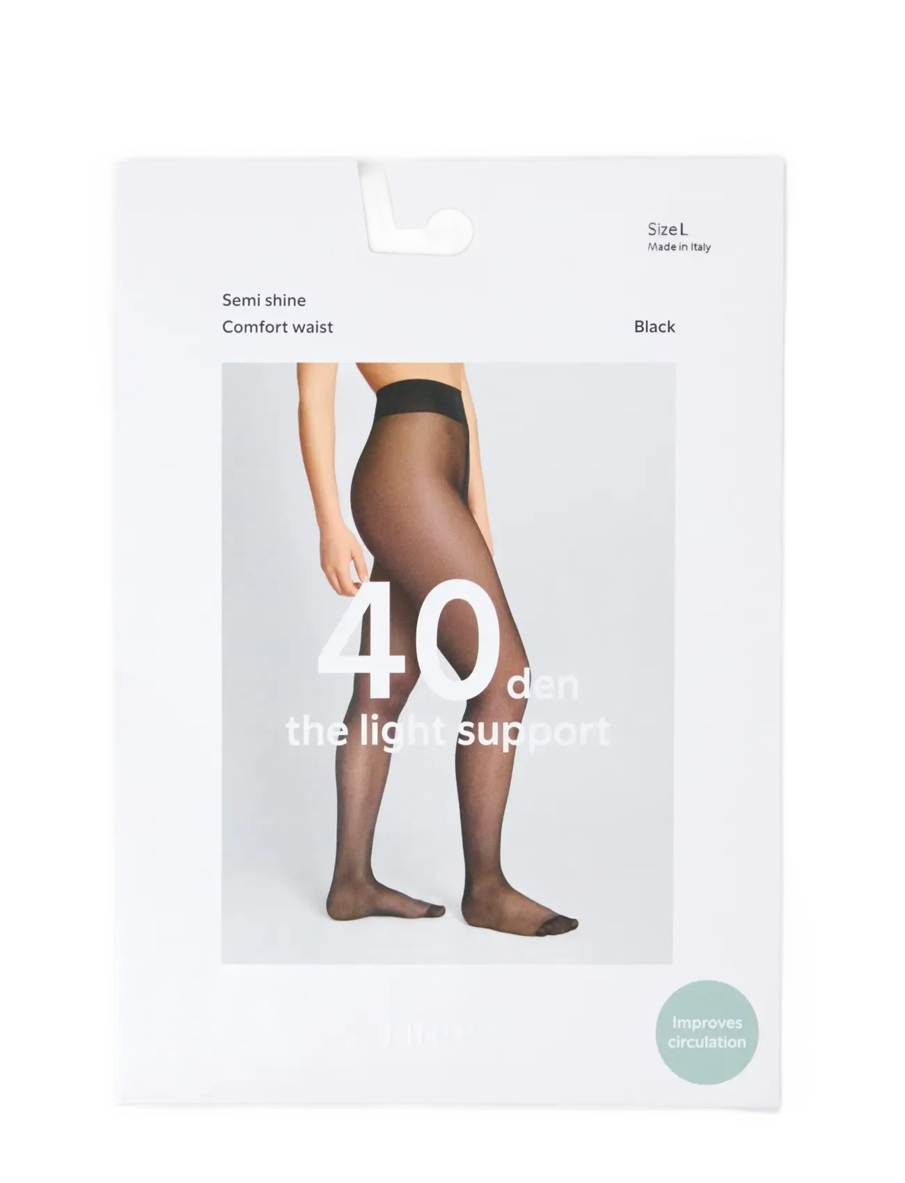 Lindex - Light support tights 40 denier - besondere anlässe - black - 3