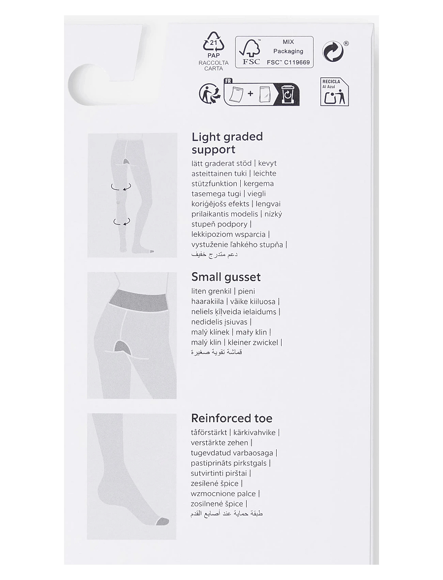 Lindex - Light support tights 40 denier - erilised sündmused - black - 4