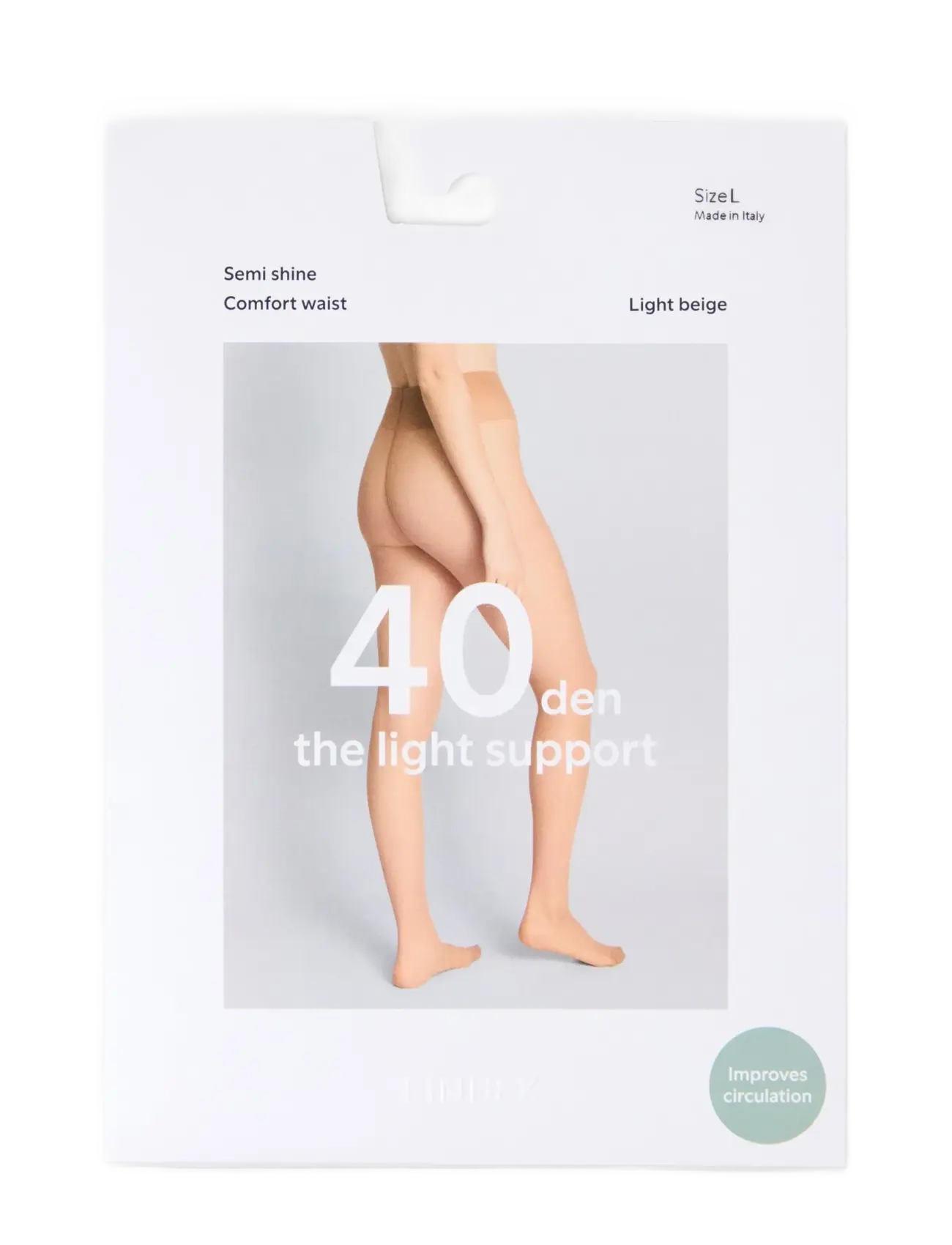 Lindex - Light support tights 40 denier - special occasions - light beige - 3