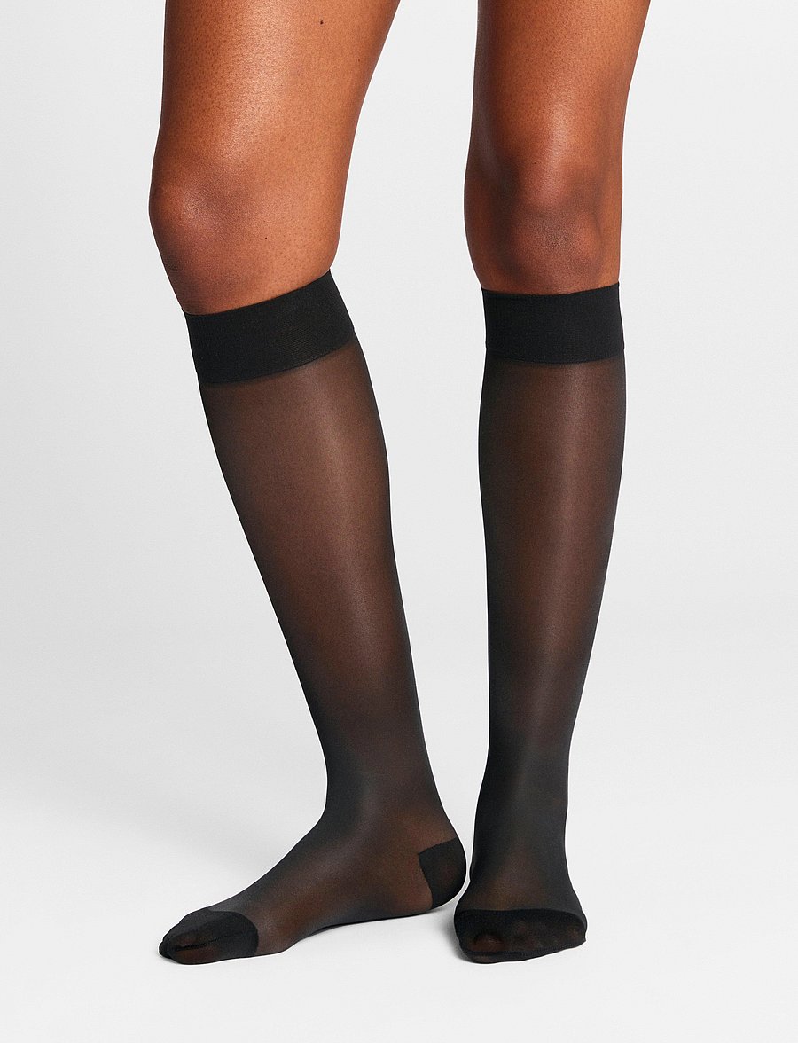 Lindex - Knee high 40 den The support - garās zeķes - black - 0