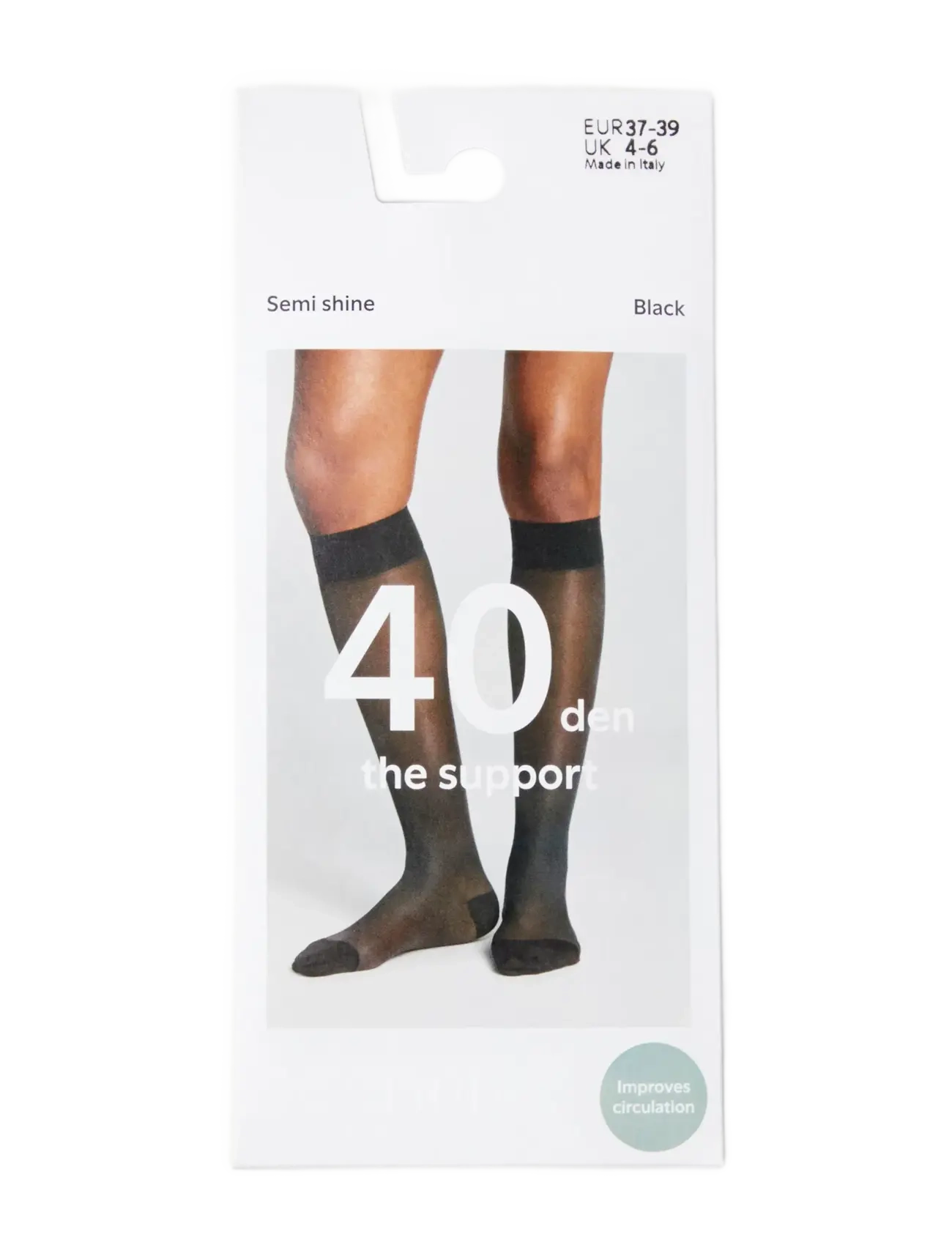 Lindex - Knee-socks with support - chaussettes hautes - black - 4