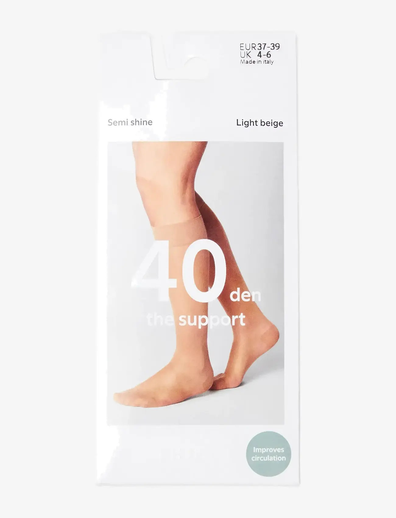 Lindex - Knee high 40 den The support - kniekousen - light beige - 4