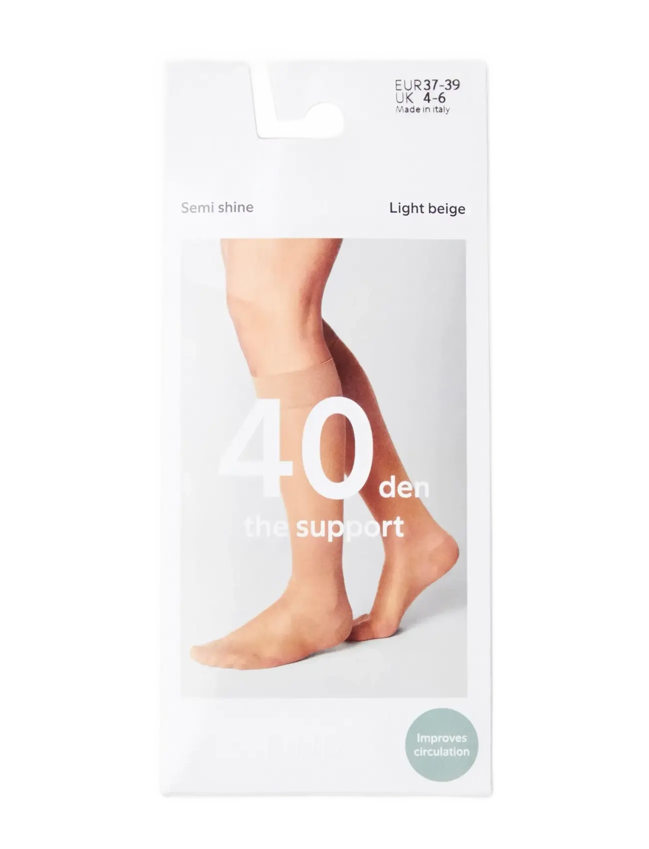Lindex - Knee-socks with support - kniekousen - light beige - 4