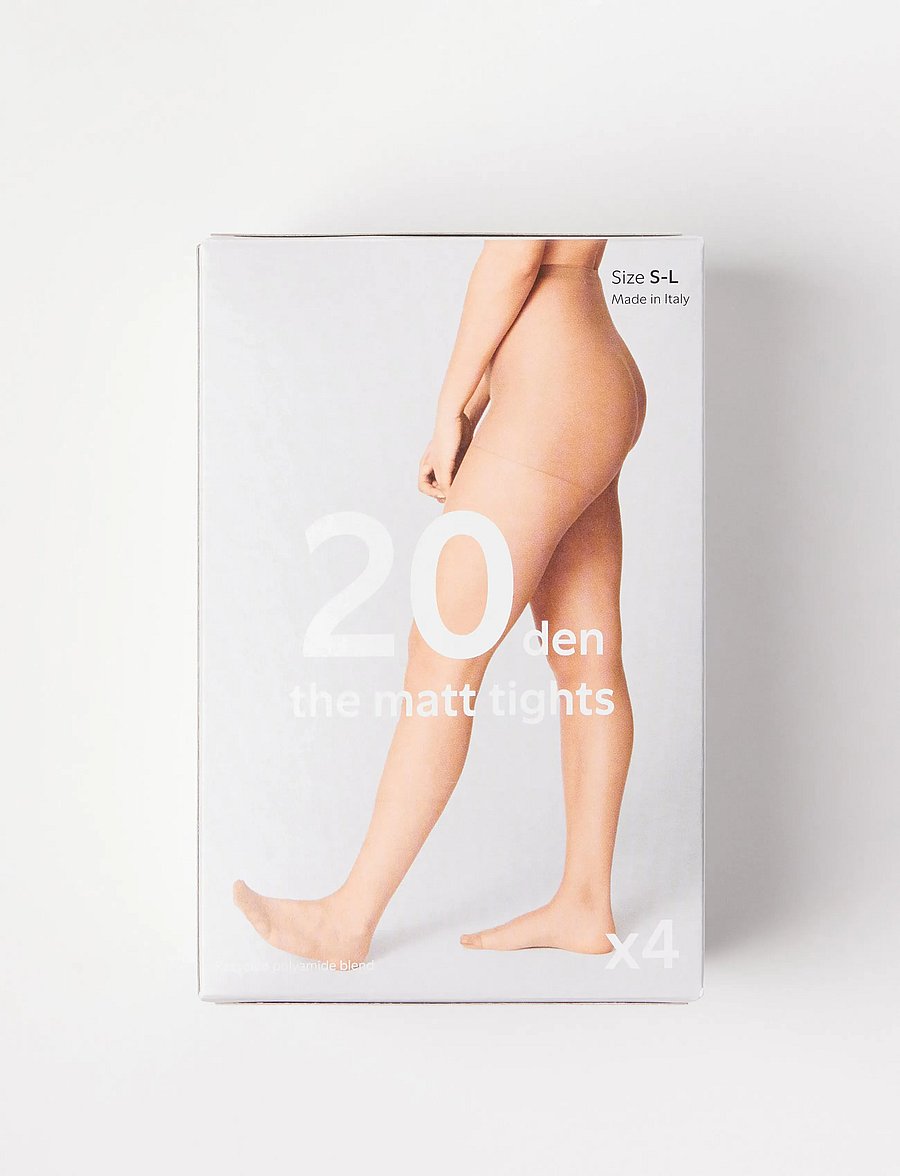 Lindex - 4-pack tights 20 denier - besondere anlässe - beige - 4