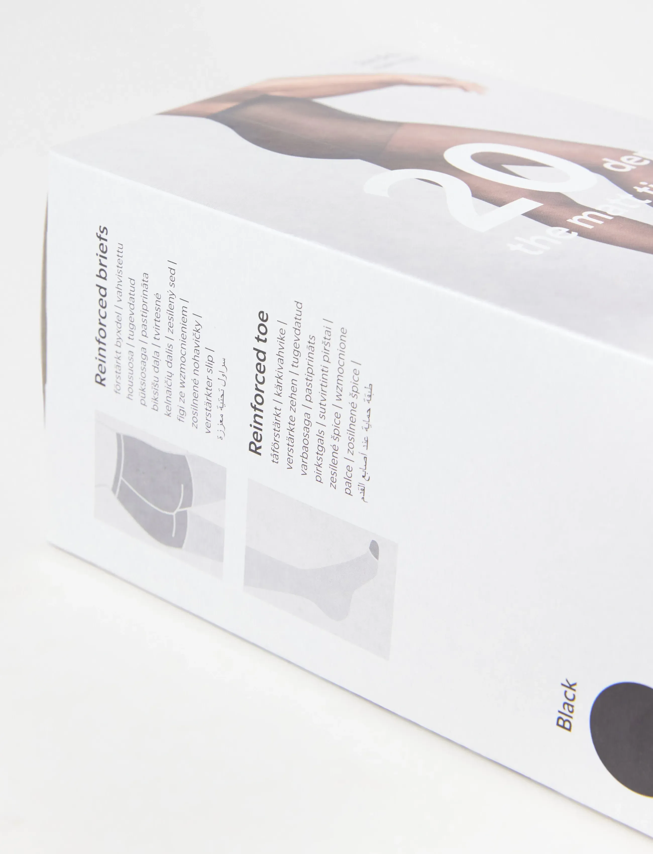 Lindex 4-Pack Tights 20 Denier, Kvinder, 4-Pak 20 Denier Strømpebukser, Sort, Str: S/L