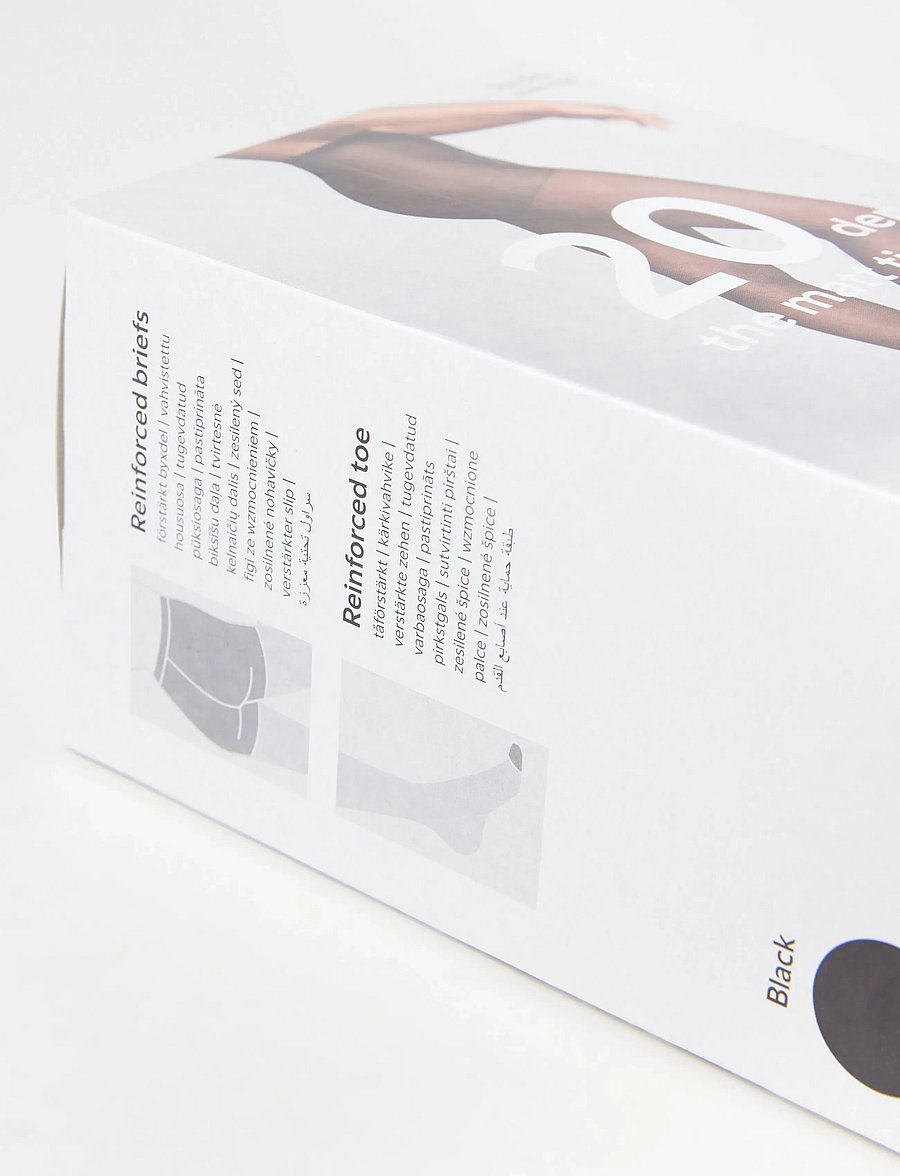 Lindex - 4-pack tights 20 denier - særlige begivenheder - black - 0