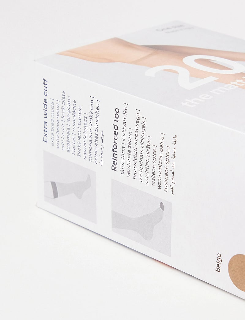 Lindex - knee high 20 den 4-p The matt - knästrumpor - beige - 4