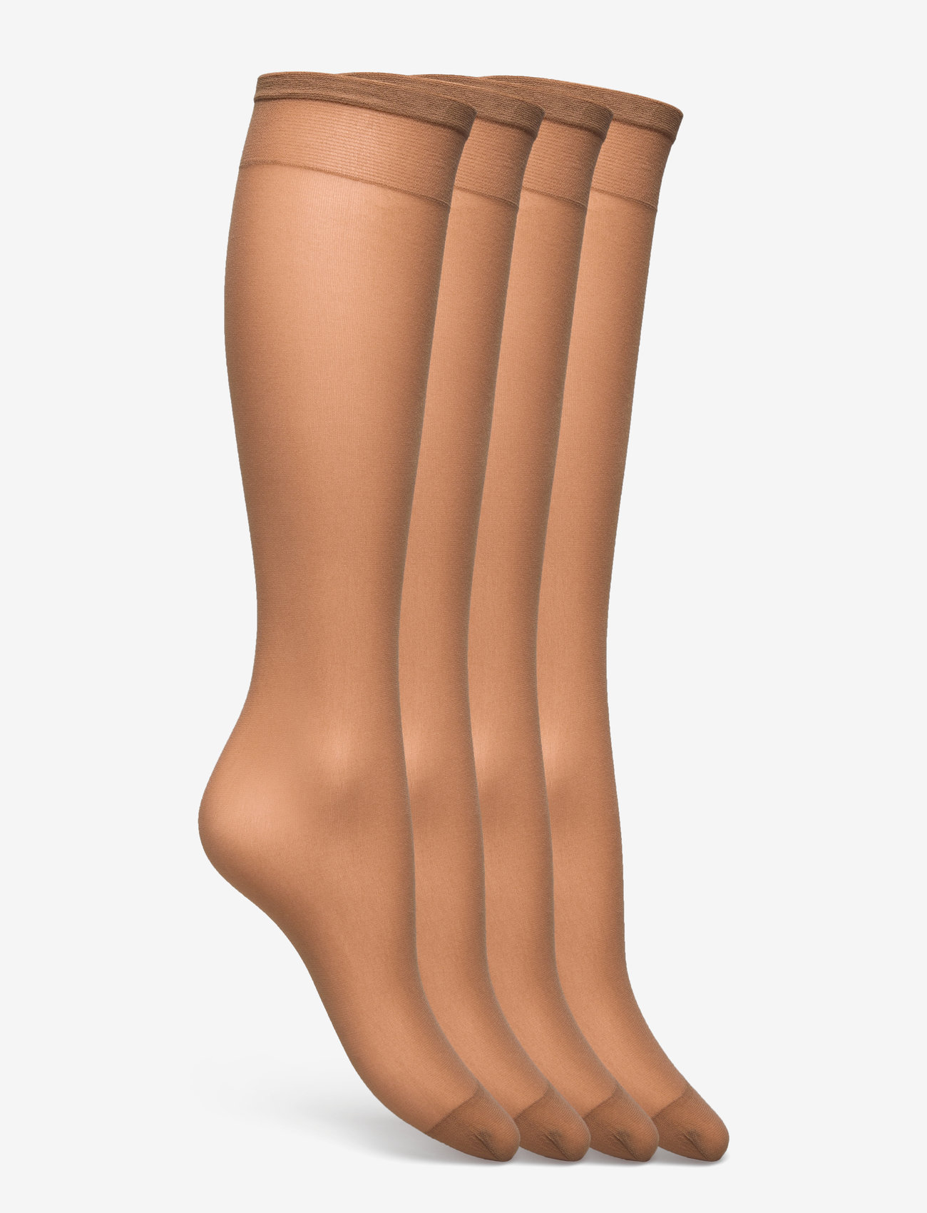 Lindex - knee high 20 den 4-p The matt - knästrumpor - beige - 5