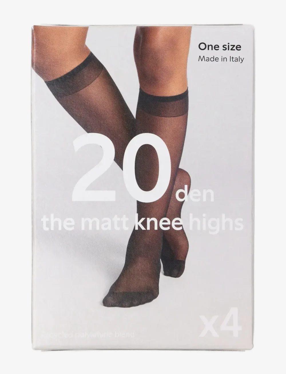 Lindex - knee high 20 den 4-p The matt - knæstrømper - black - 1