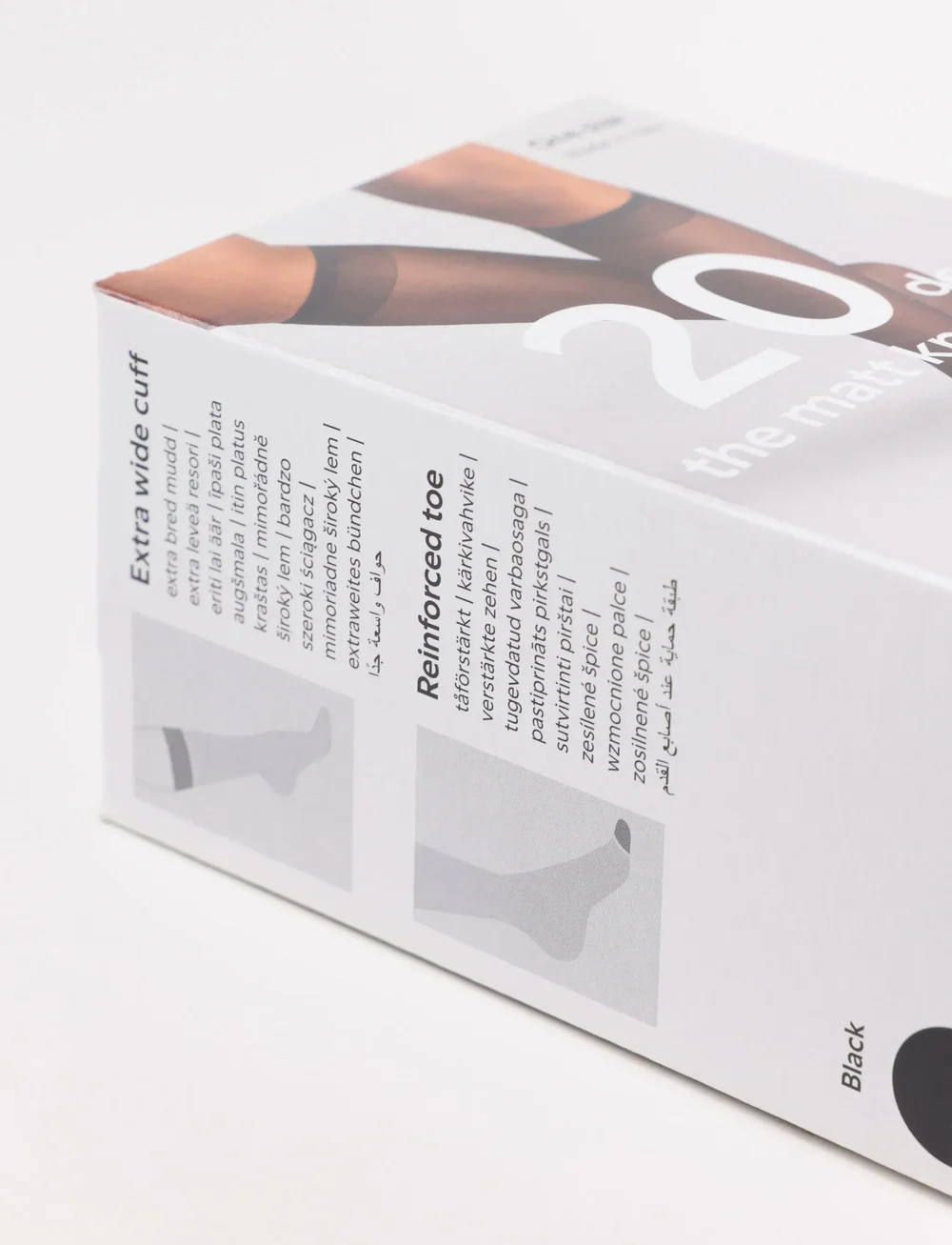 Lindex - knee high 20 den 4-p The matt - knæstrømper - black - 3