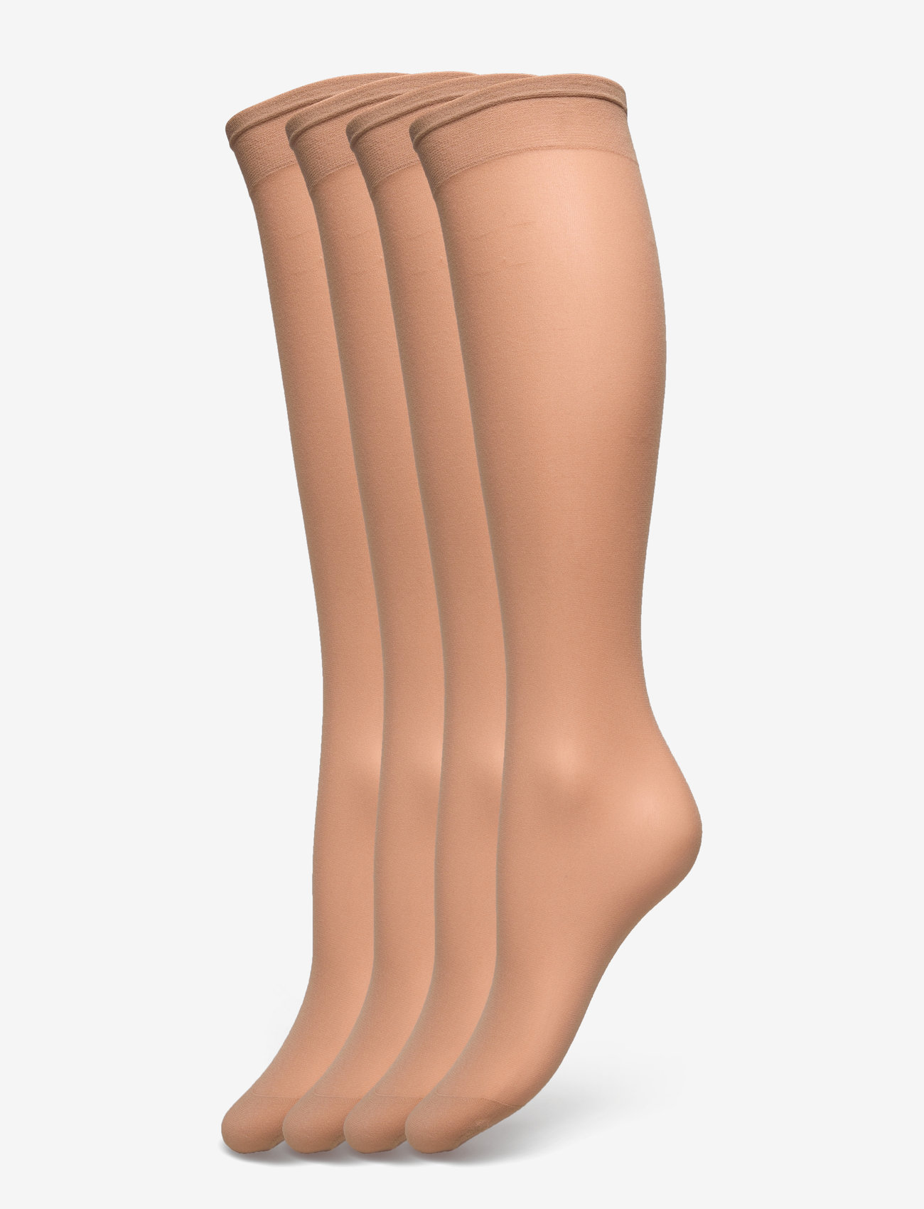 Lindex - knee high 20 den 4-p The matt - knæstrømper - light beige - 1