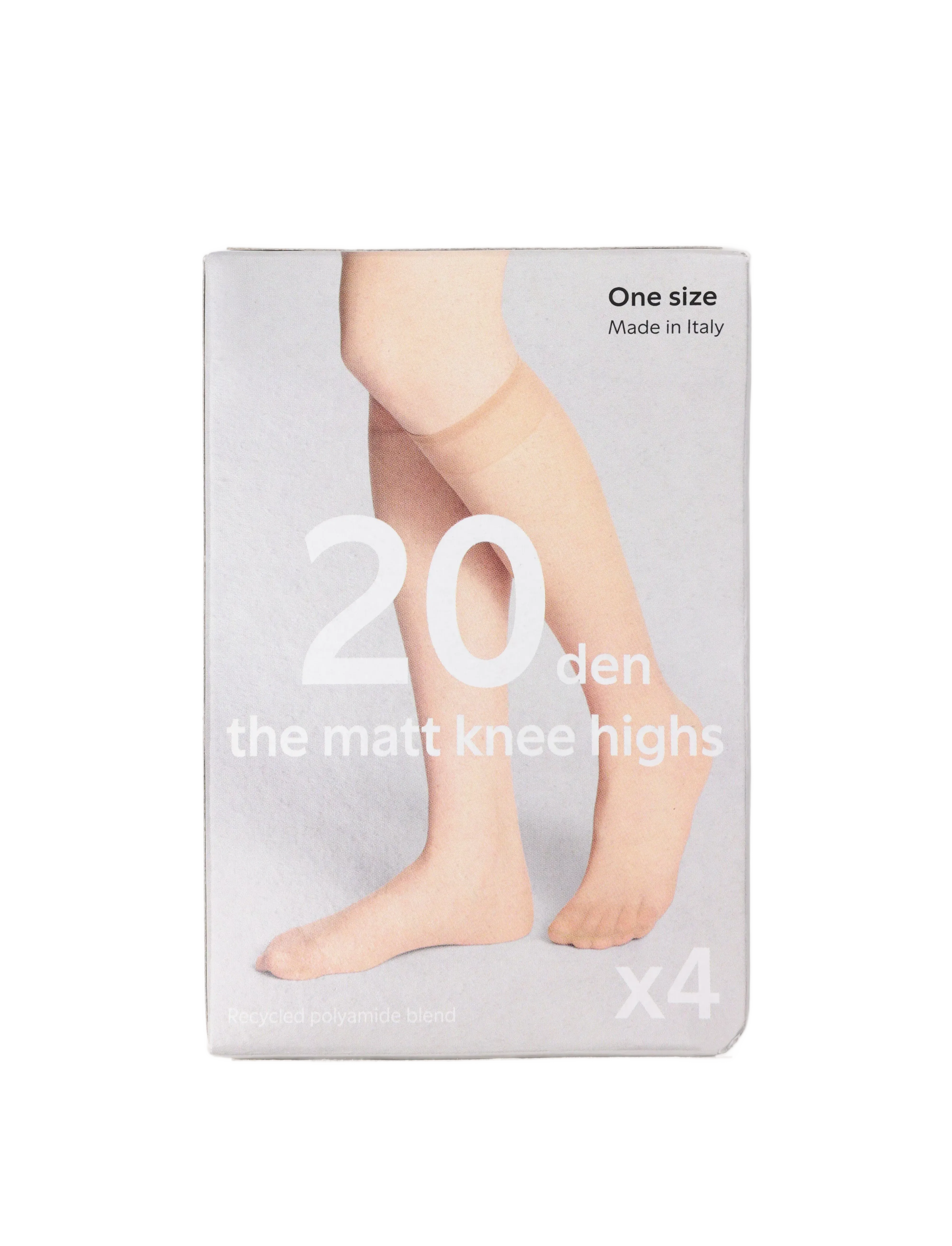 Lindex - 4-pack knee-high socks 20 denier - kniestrümpfe - light beige - 4