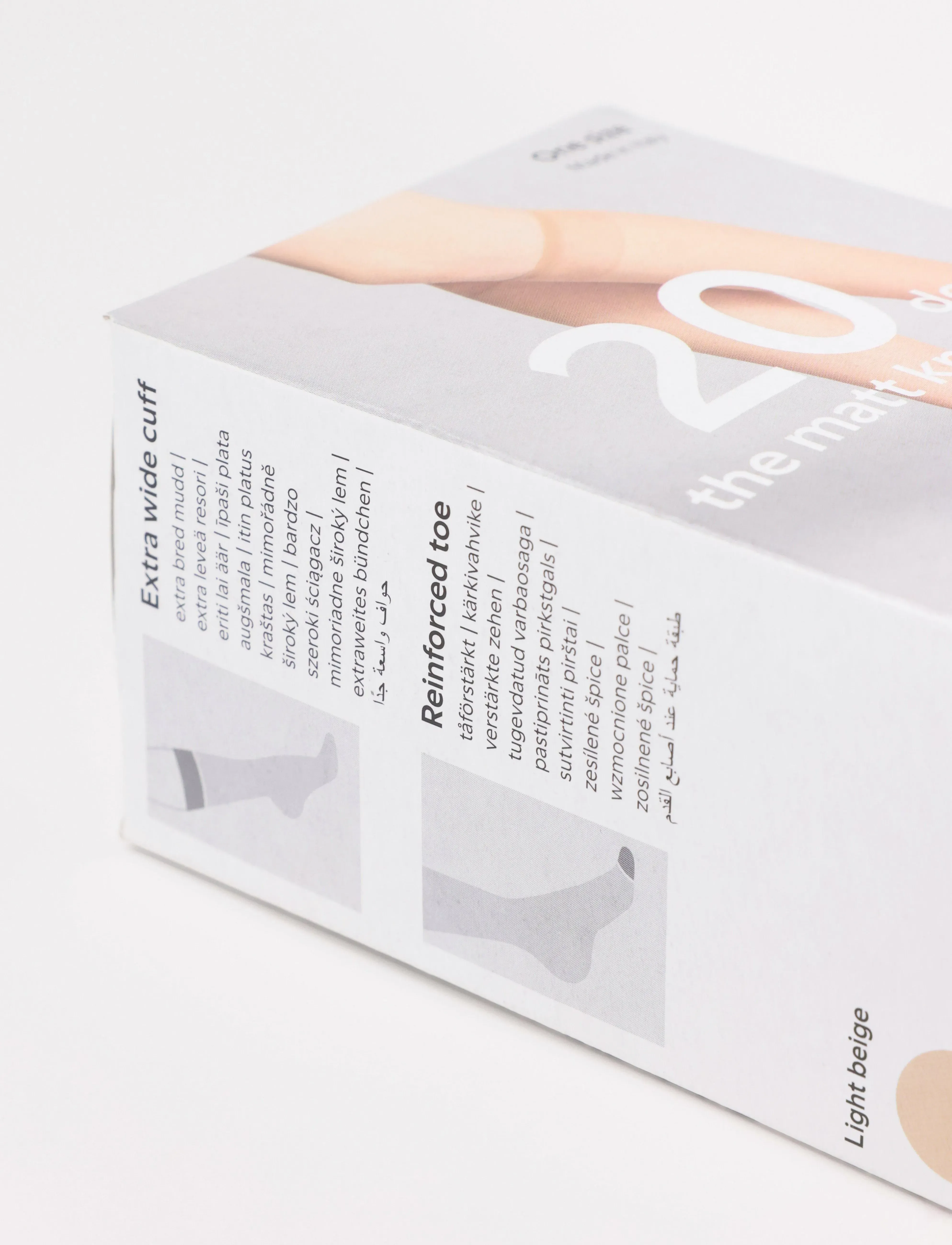Lindex - 4-pack knee-high socks 20 denier - kniestrümpfe - light beige - 5