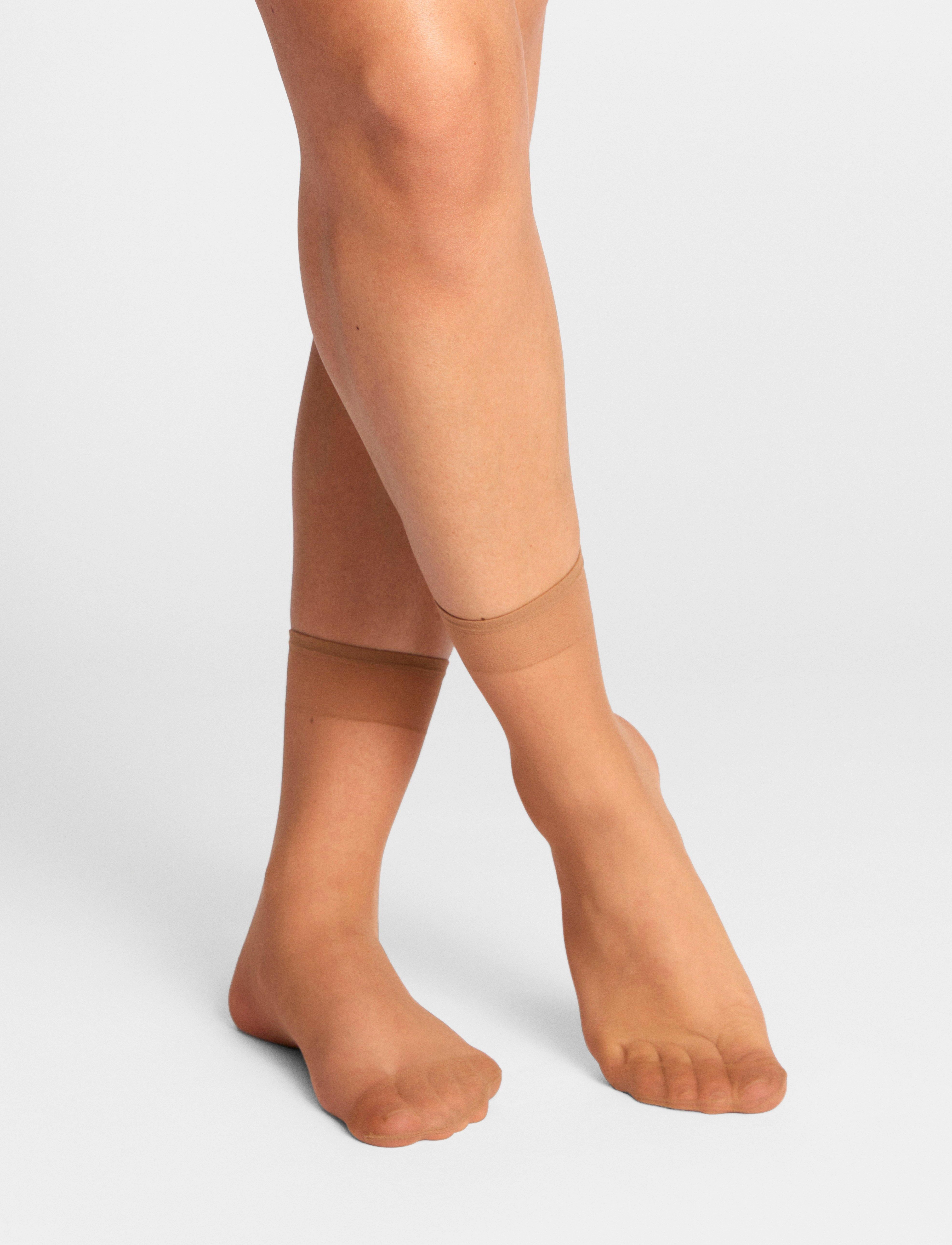 Lindex 4-pack socks 20 denier - Sokid - BEIGE / beige
