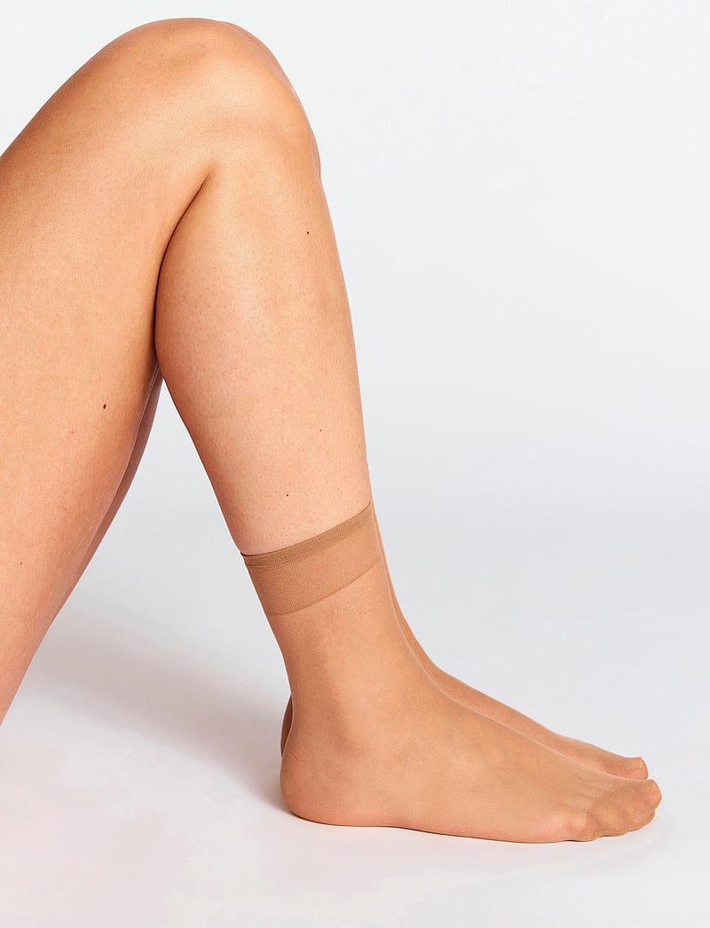 Lindex - Socks 20 den 4-p The matt - vanliga strumpor - beige - 2