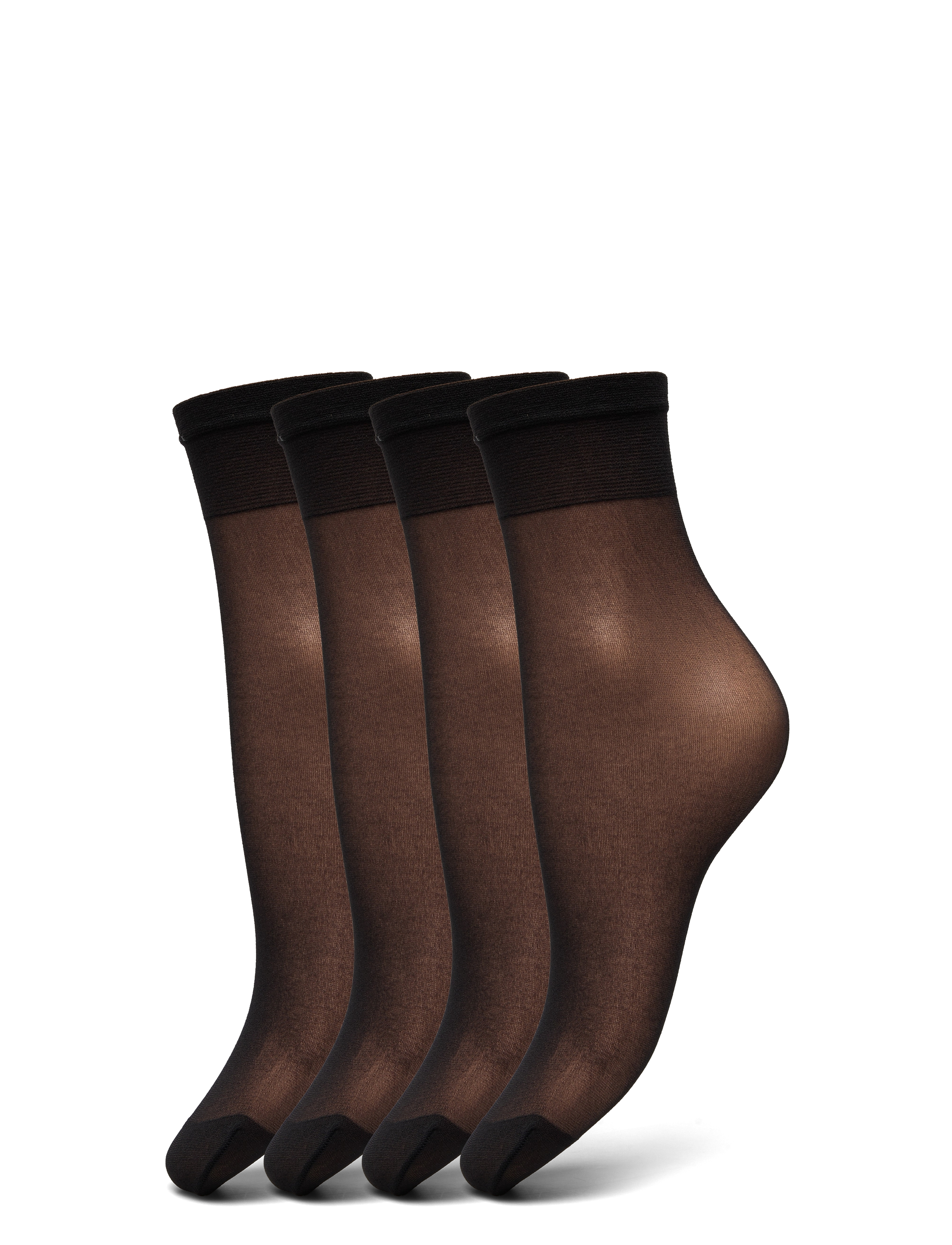 Lindex 4-pack socks 20 denier - Ondergoed - BLACK / black