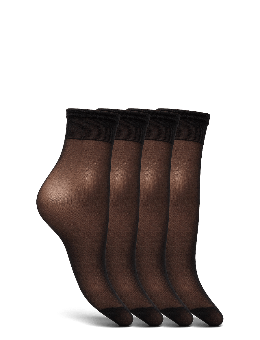 Lindex - 4-pack socks 20 denier - normale socken - black - 4