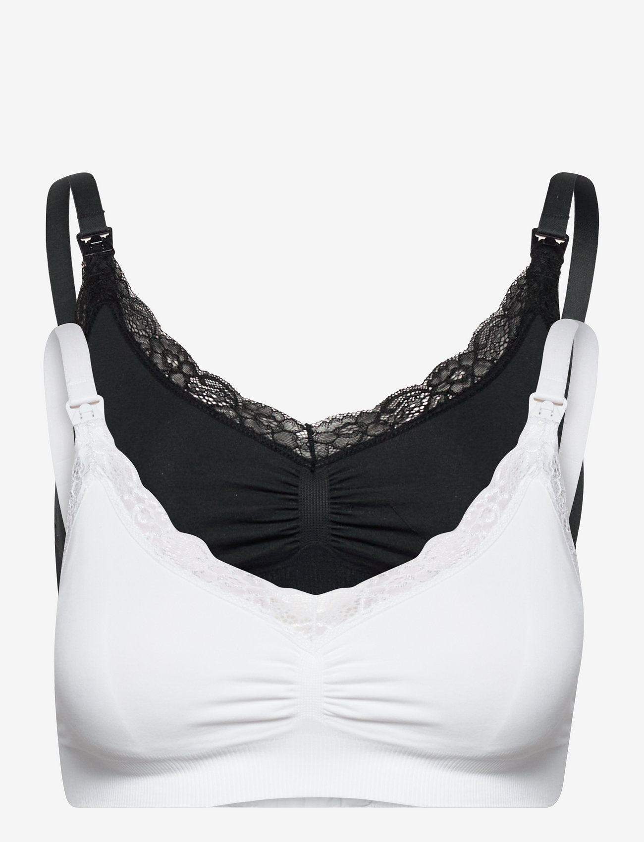 Lindex - Bra  2 P Seamless Nursing w lace - undertøj - combi 1 - 1