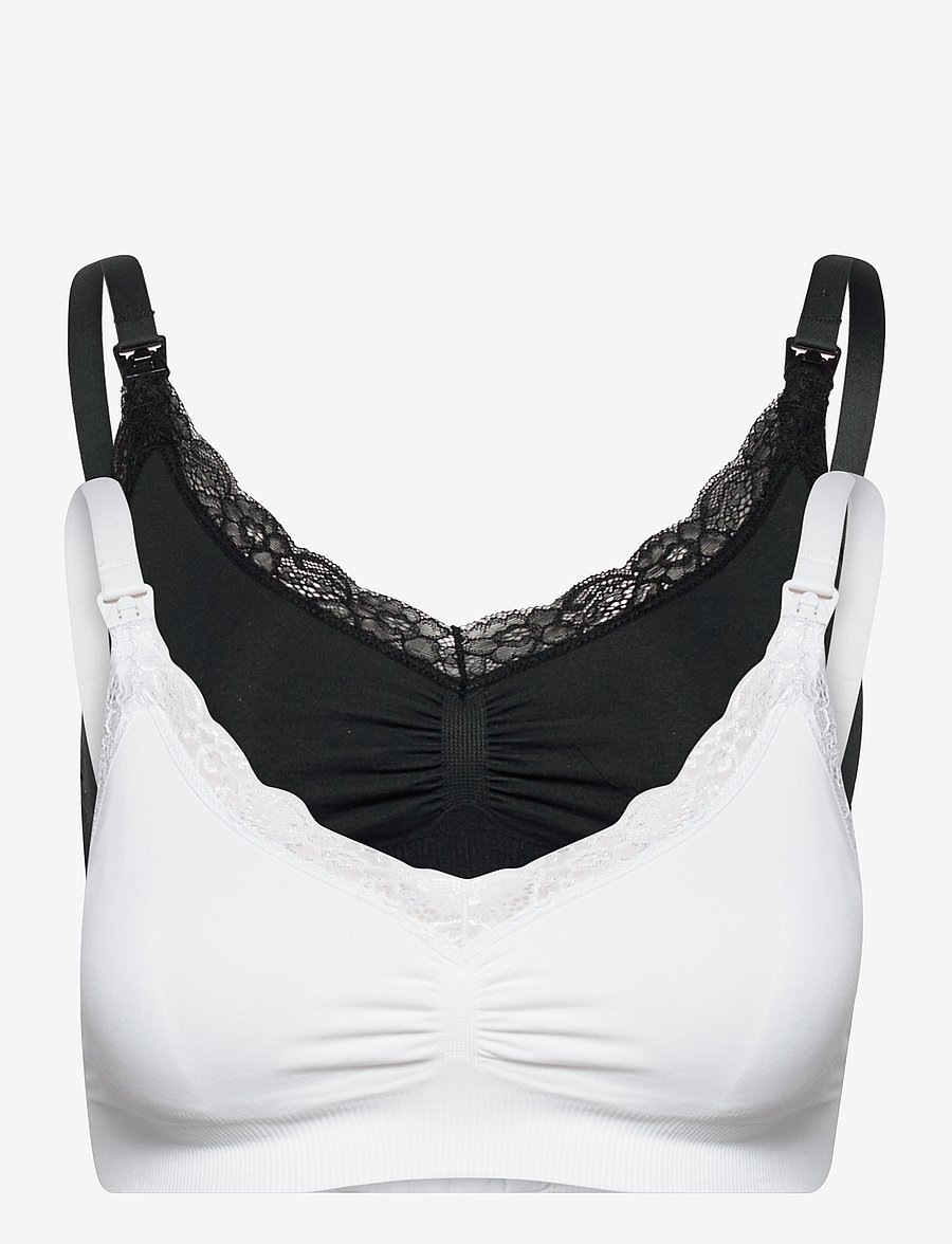 Lindex - Bra 2 P Seamless Nursing w lace - alusvaatteet - combi 1 - 1