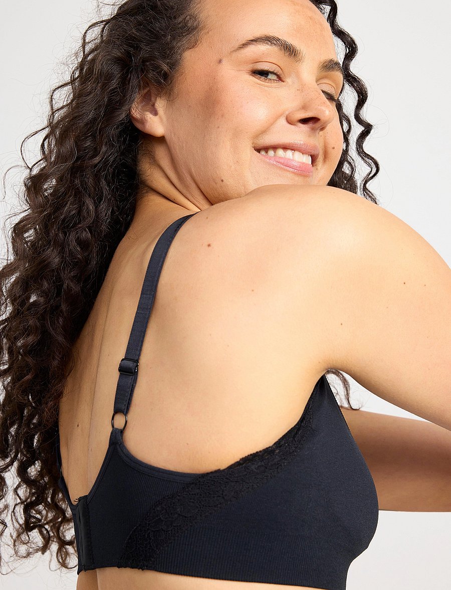 Lindex - Bra 2 P Seamless Nursing w lace - alusvaatteet - combi 1 - 3