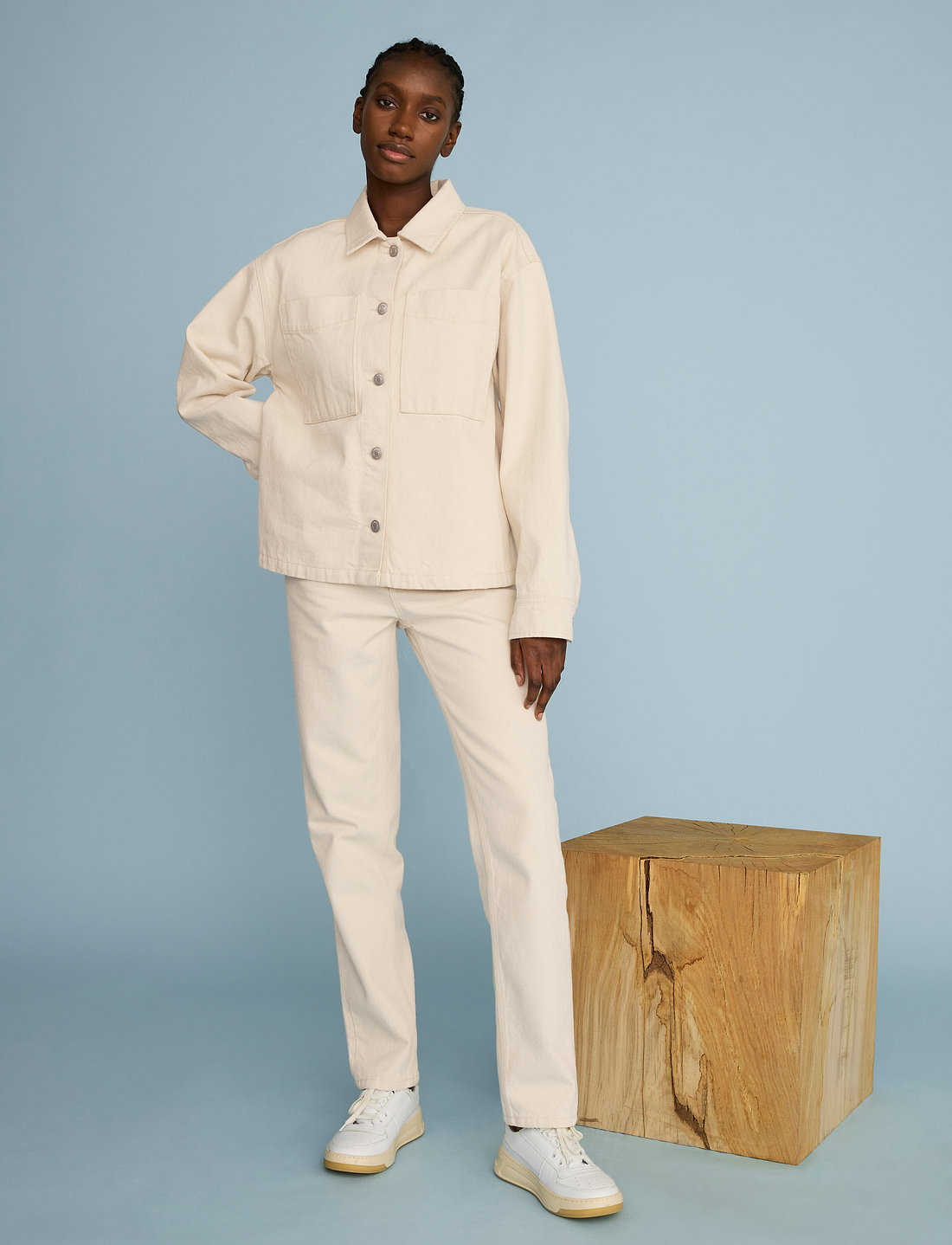 Weekday denim workers 2025 jacket in ecru