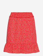 Skirt Pixie print and smock - RED