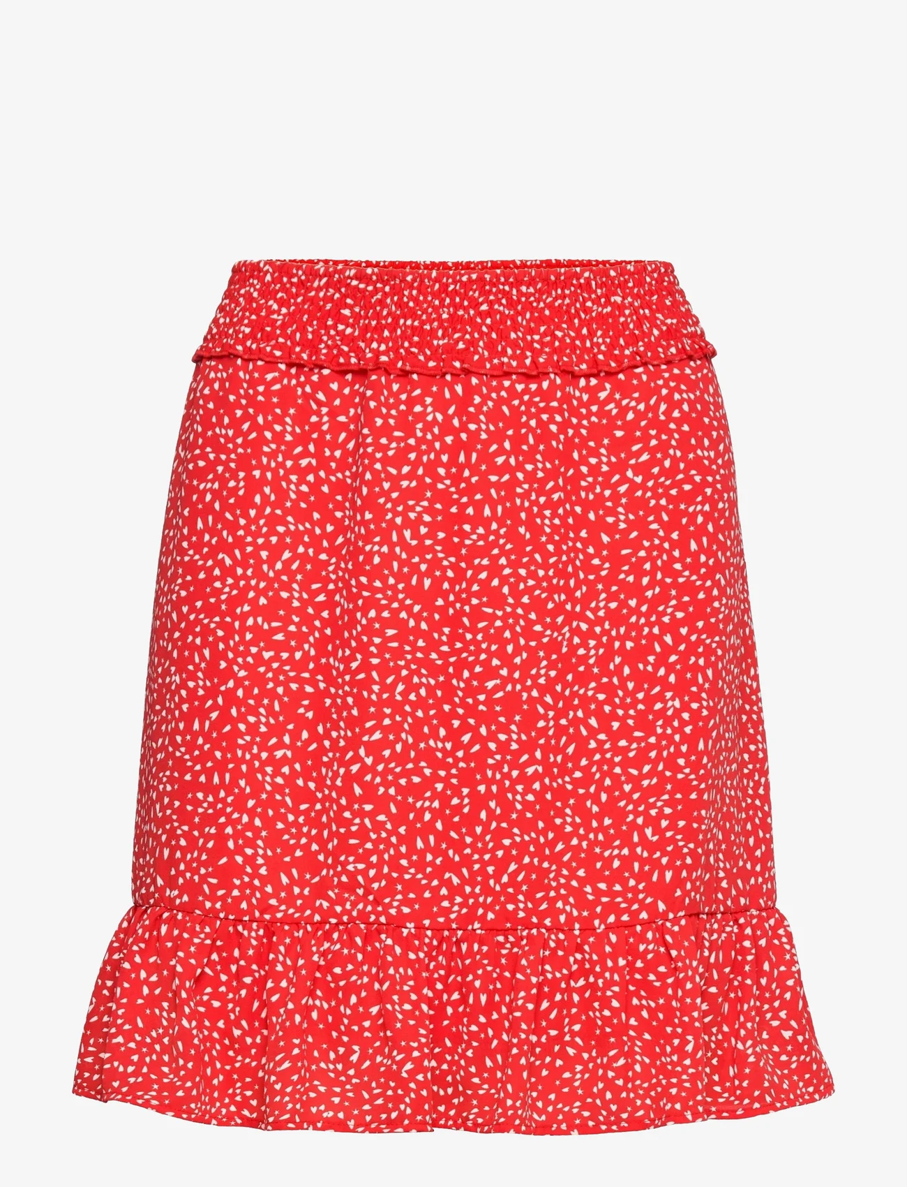 Lindex - Skirt Pixie print and smock - korte nederdele - red - 1