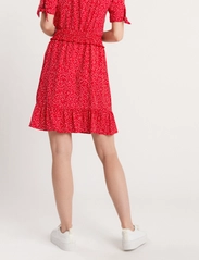 Lindex - Skirt Pixie print and smock - korte nederdele - red - 4