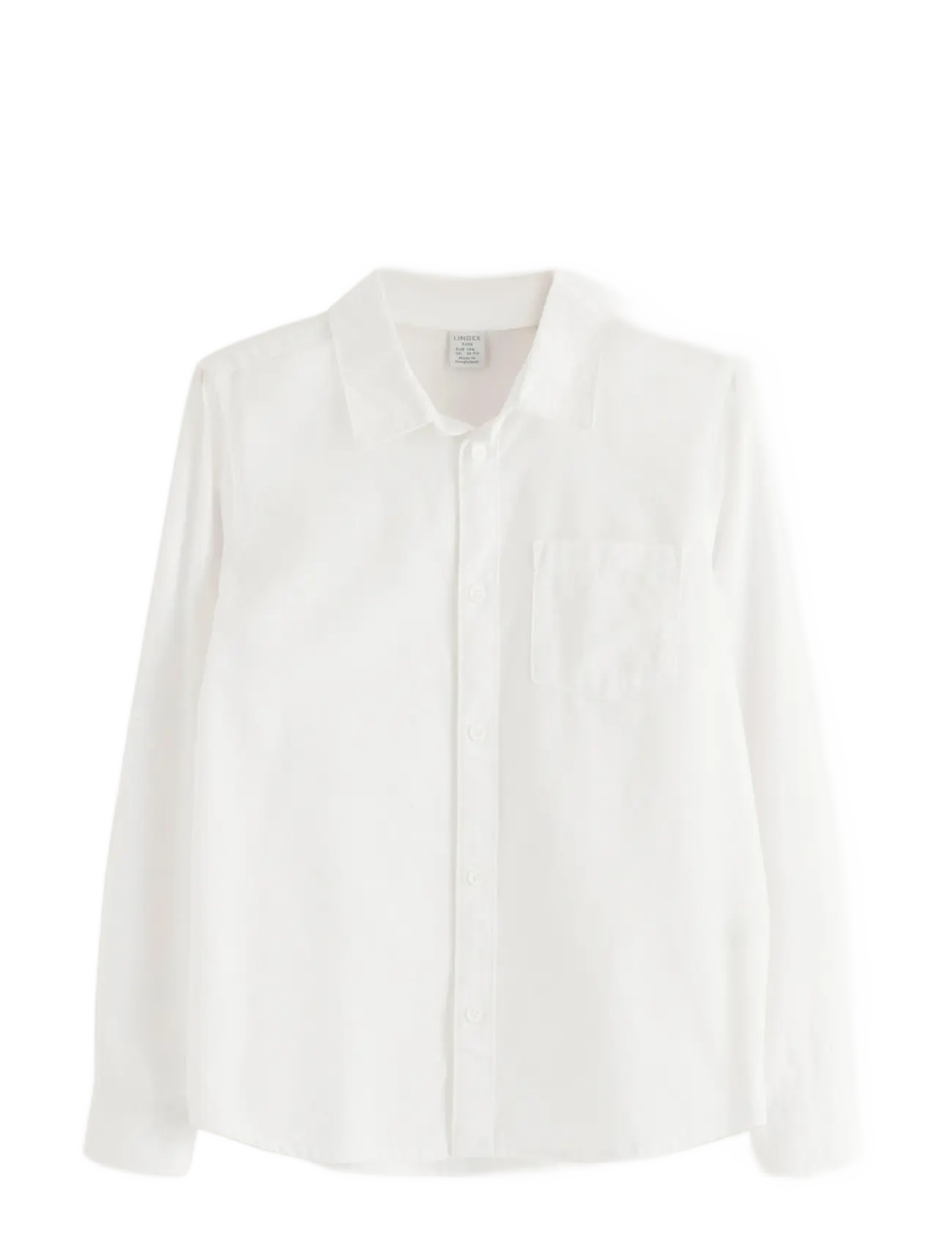 LINDEX Shirt Oxford Weiß - 128 - Kinder