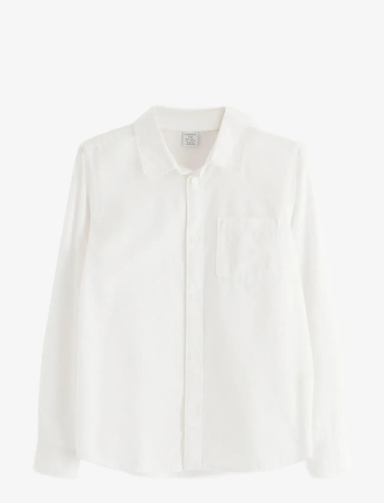 Lindex - Shirt oxford - långärmade skjortor - white - 1