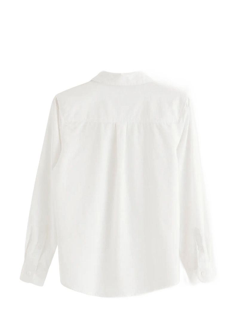 Lindex - Shirt oxford - långärmade skjortor - white - 2