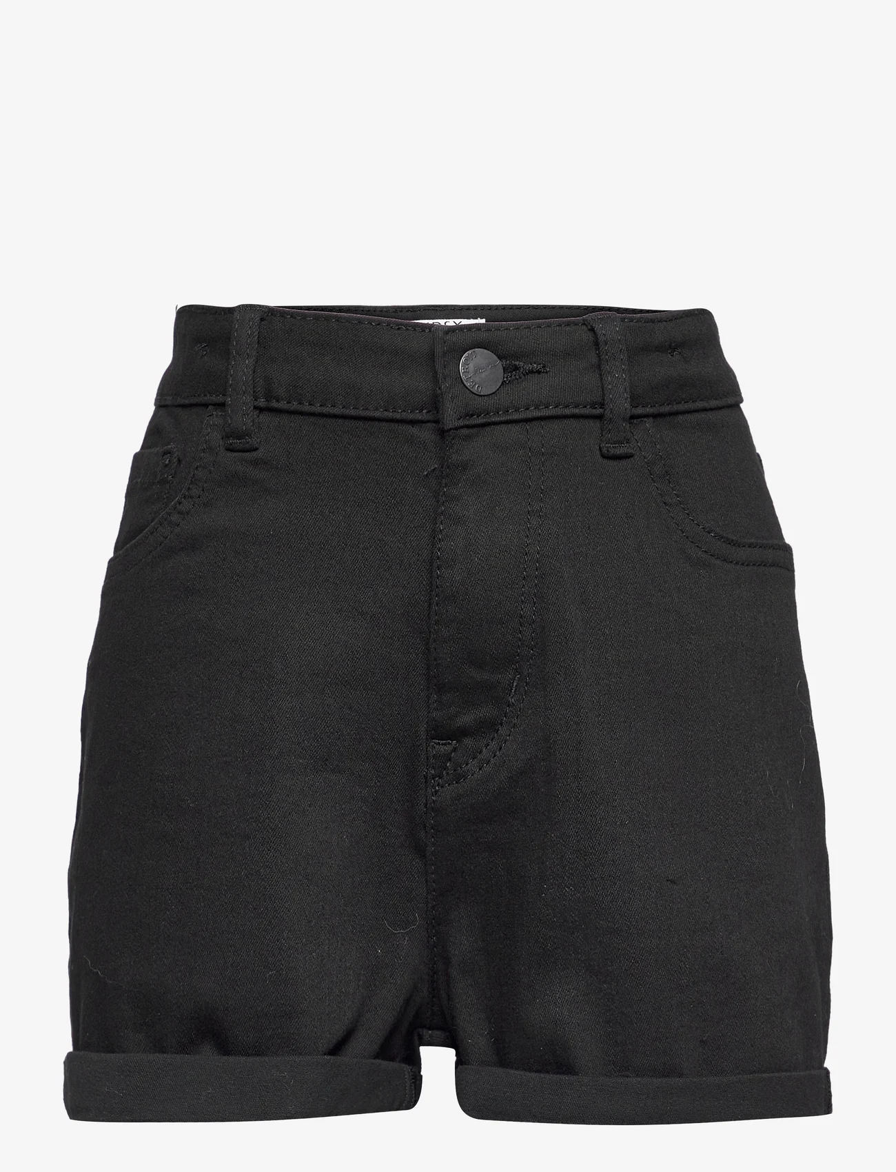 Lindex - Shorts twill high waist black - jeansowe szorty - black - 1