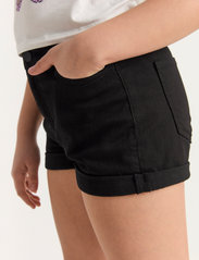 Lindex - Shorts twill high waist black - jeansowe szorty - black - 5