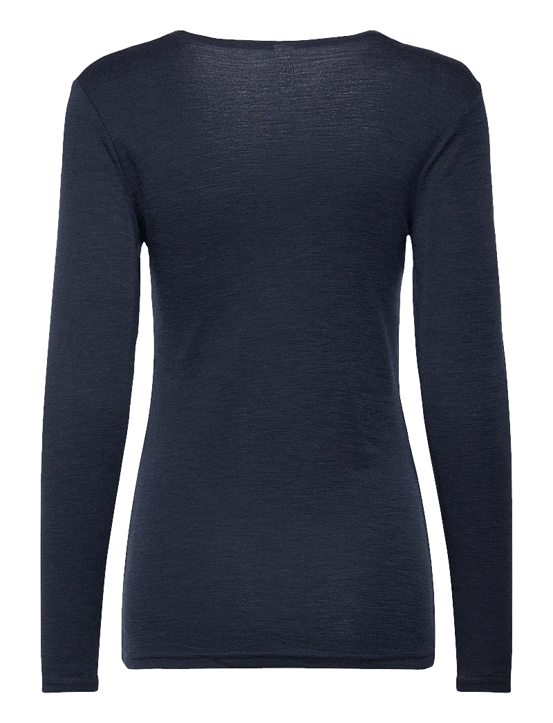 Lindex - Top merino wool LS - overdele - blue - 1