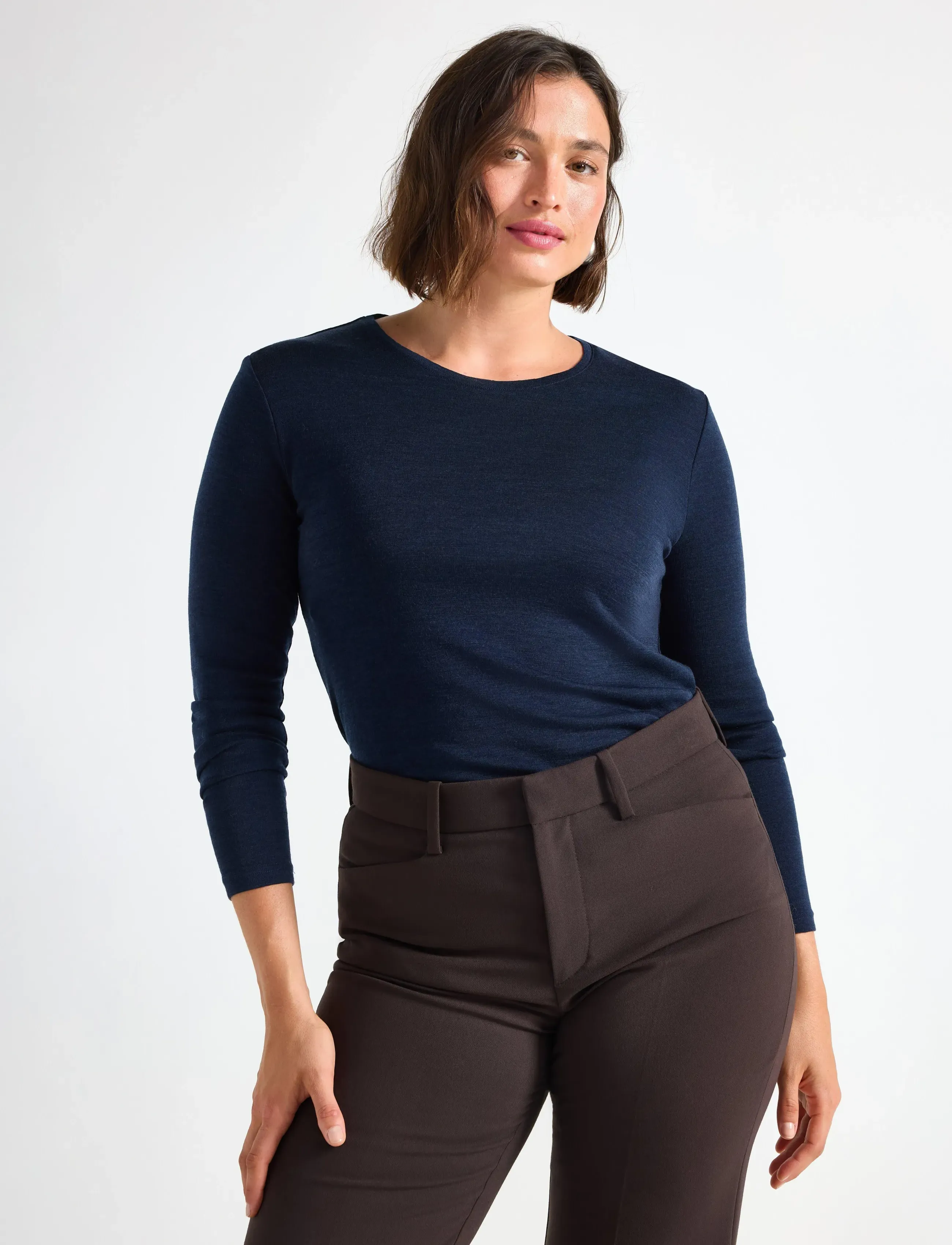 Lindex Top merino wool LS - Lindex - BLUE / navy