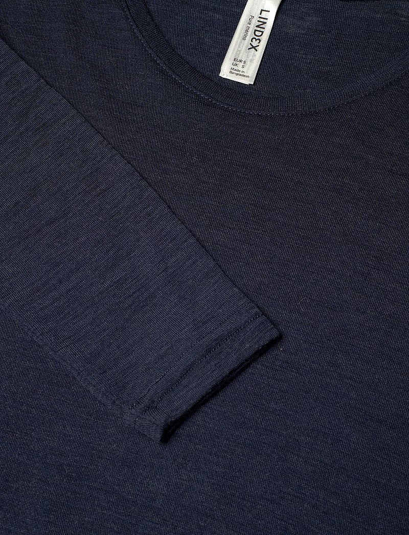 Lindex - Top merino wool LS - overdele - blue - 2
