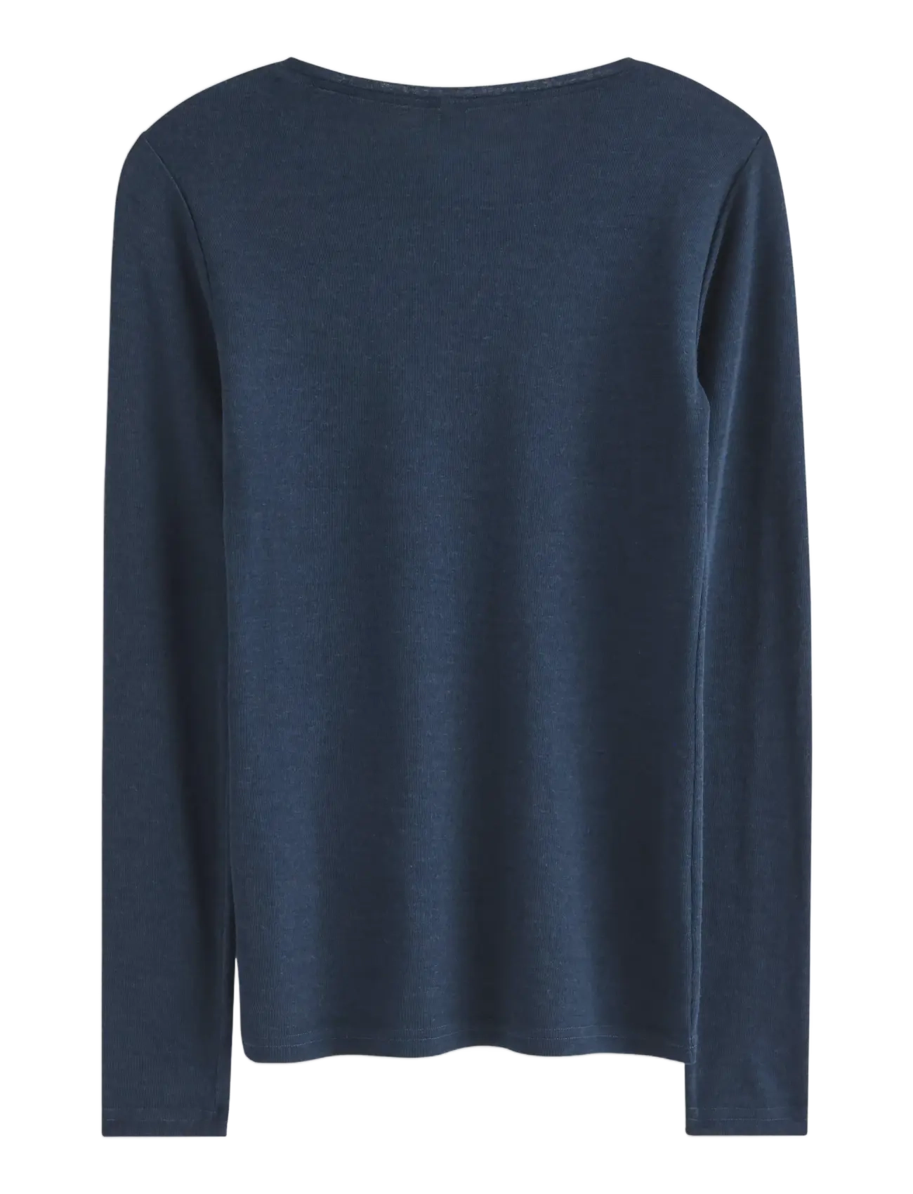 Lindex - Long sleeve top in merino wool - overdele - dark blue - 1