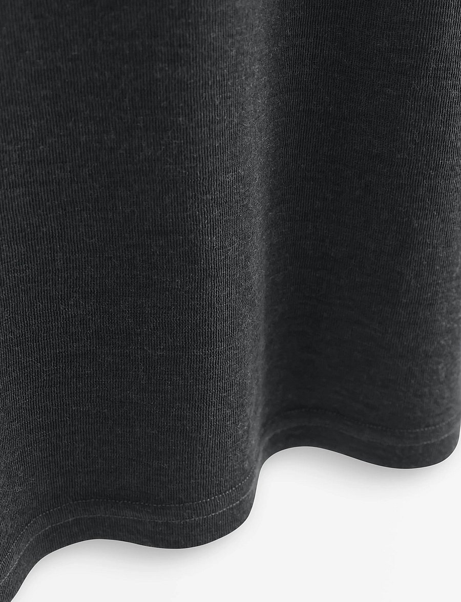 Lindex - Long sleeve top in merino wool - overdele - dark dusty grey - 2