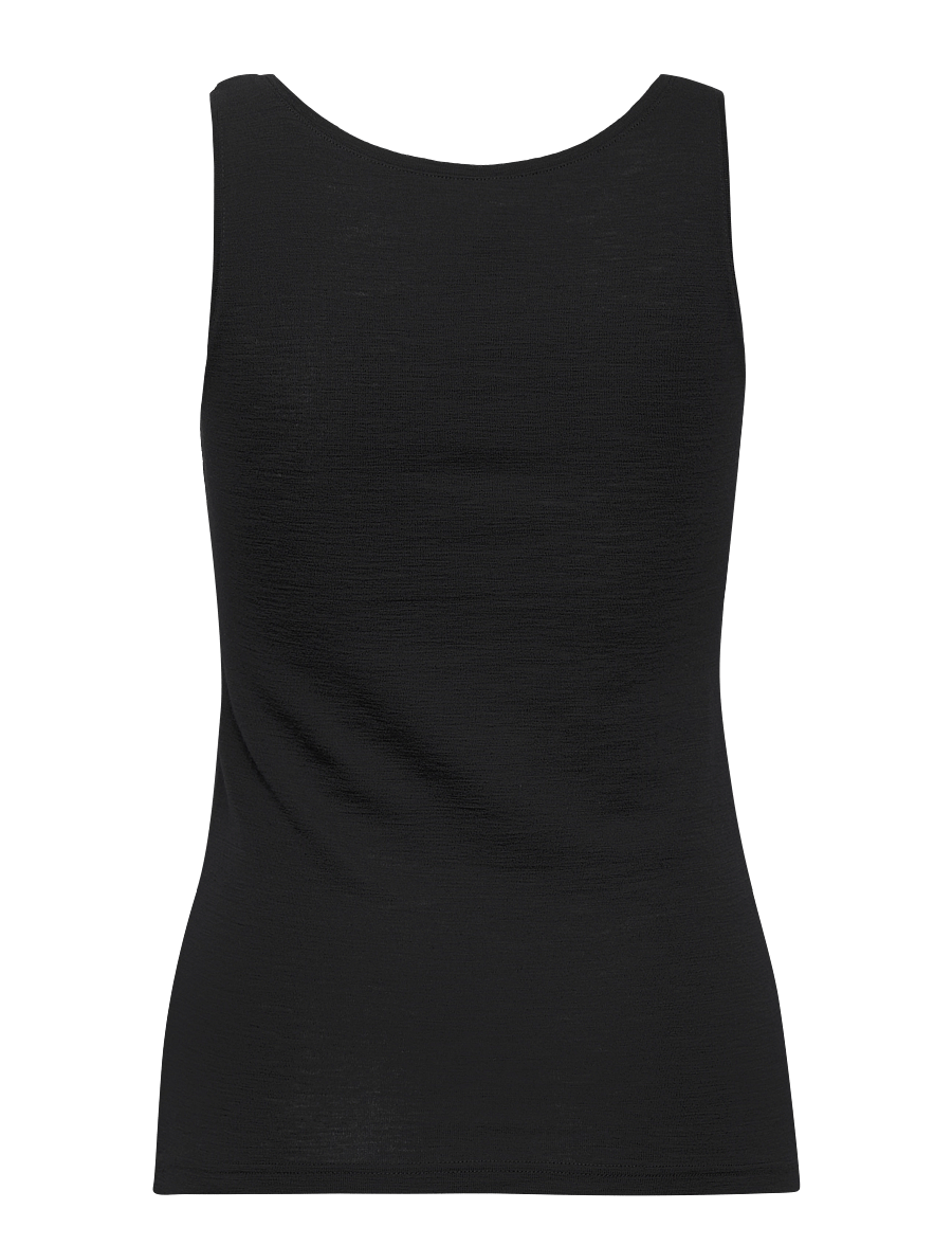 Lindex - Tank top in merino wool - tanktops - black - 2
